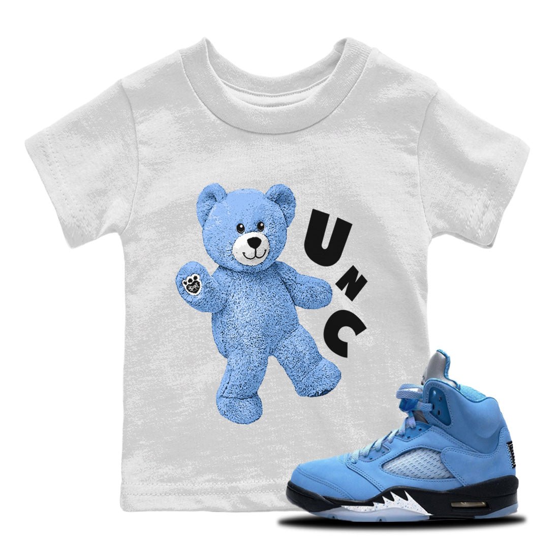 Hello Bear Kids Tops - Air Jordan 5 UNC