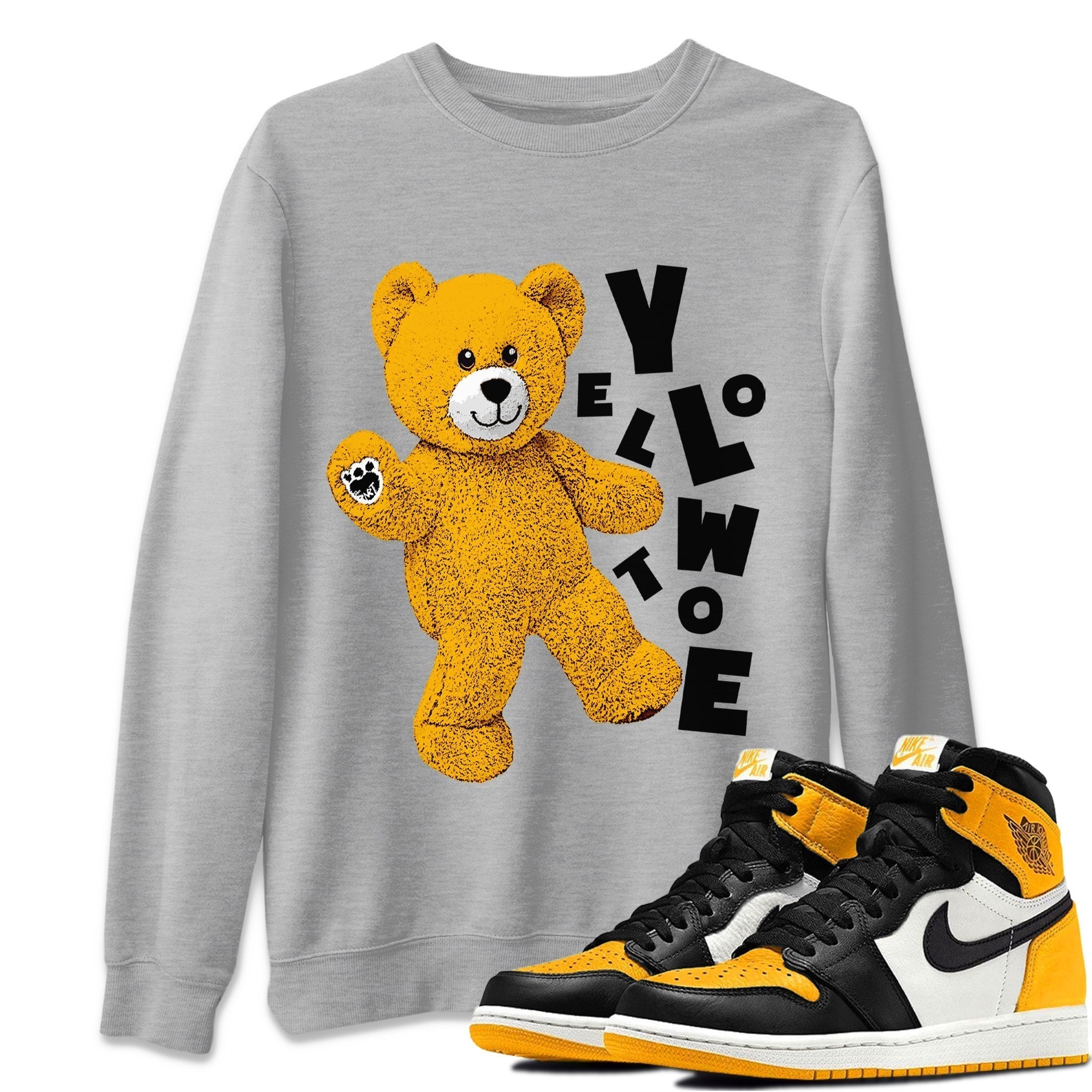 Hello Bear Unisex Tops - Air Jordan 1 Yellow Toe
