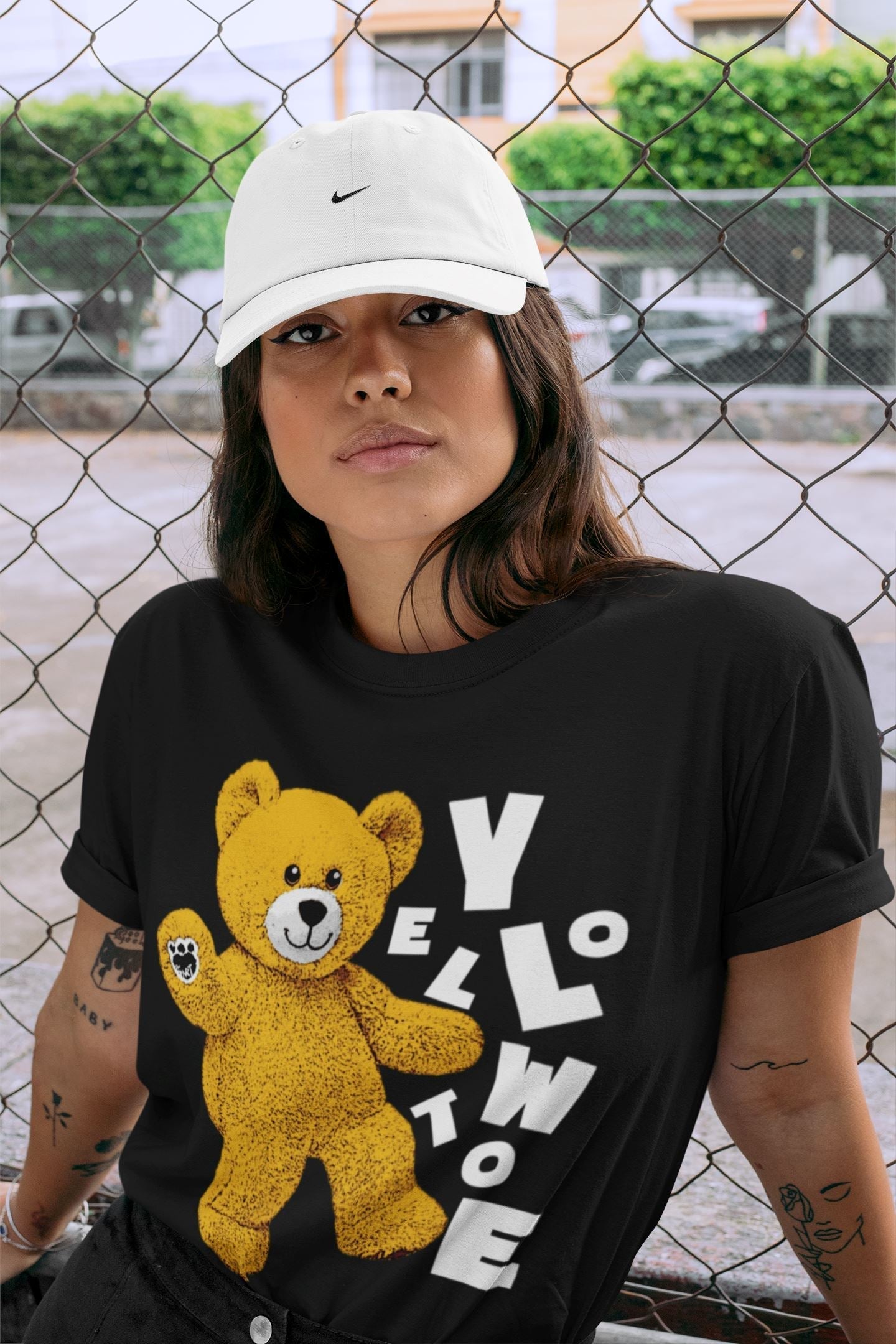 Hello Bear Unisex Tops - Air Jordan 1 Yellow Toe