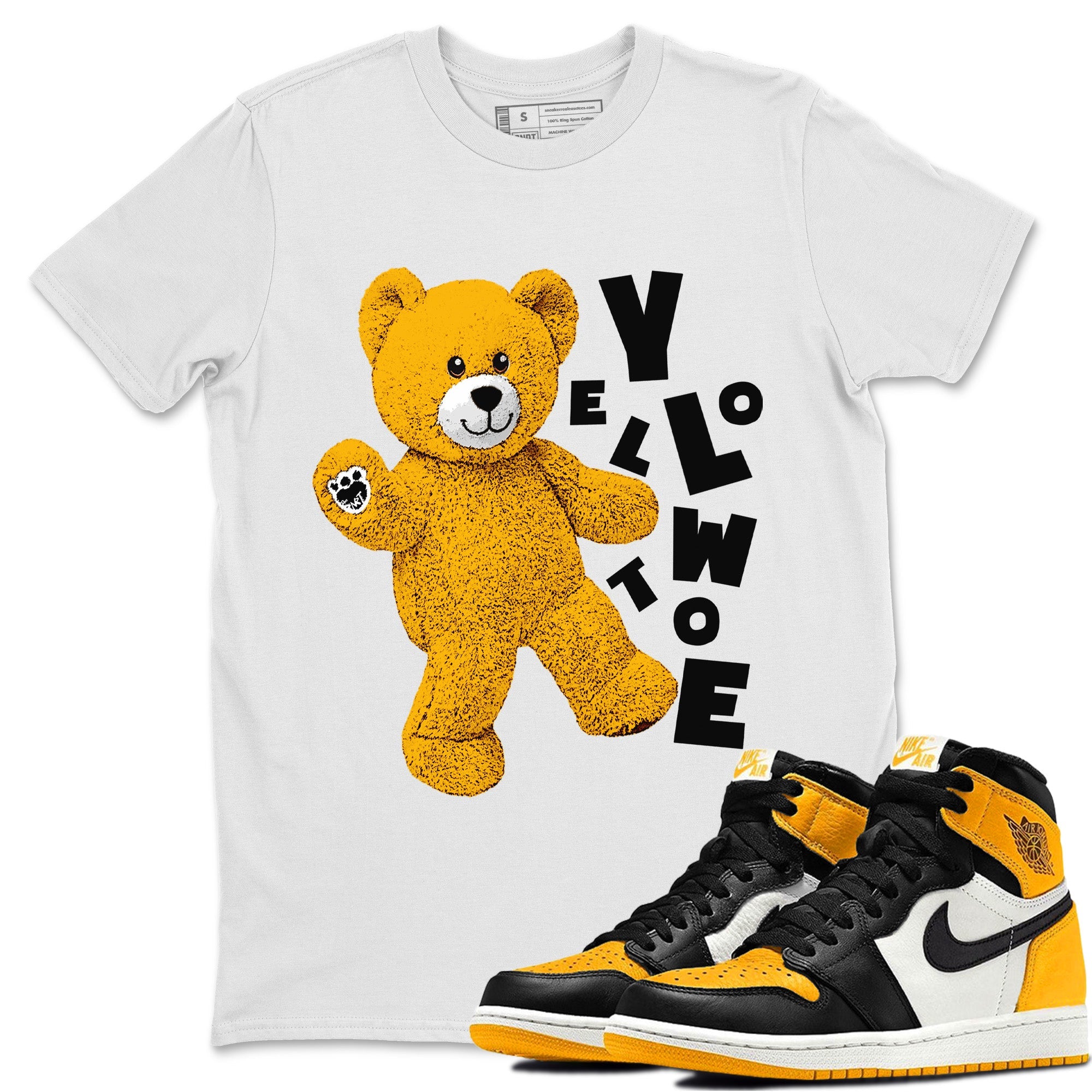 Hello Bear Unisex Tops - Air Jordan 1 Yellow Toe