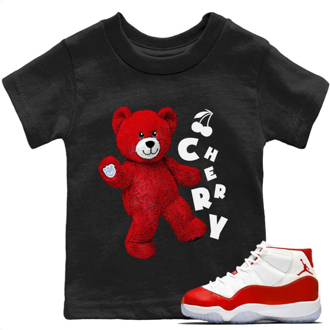Hello Bear Kids Tops - Air Jordan 11 Cherry