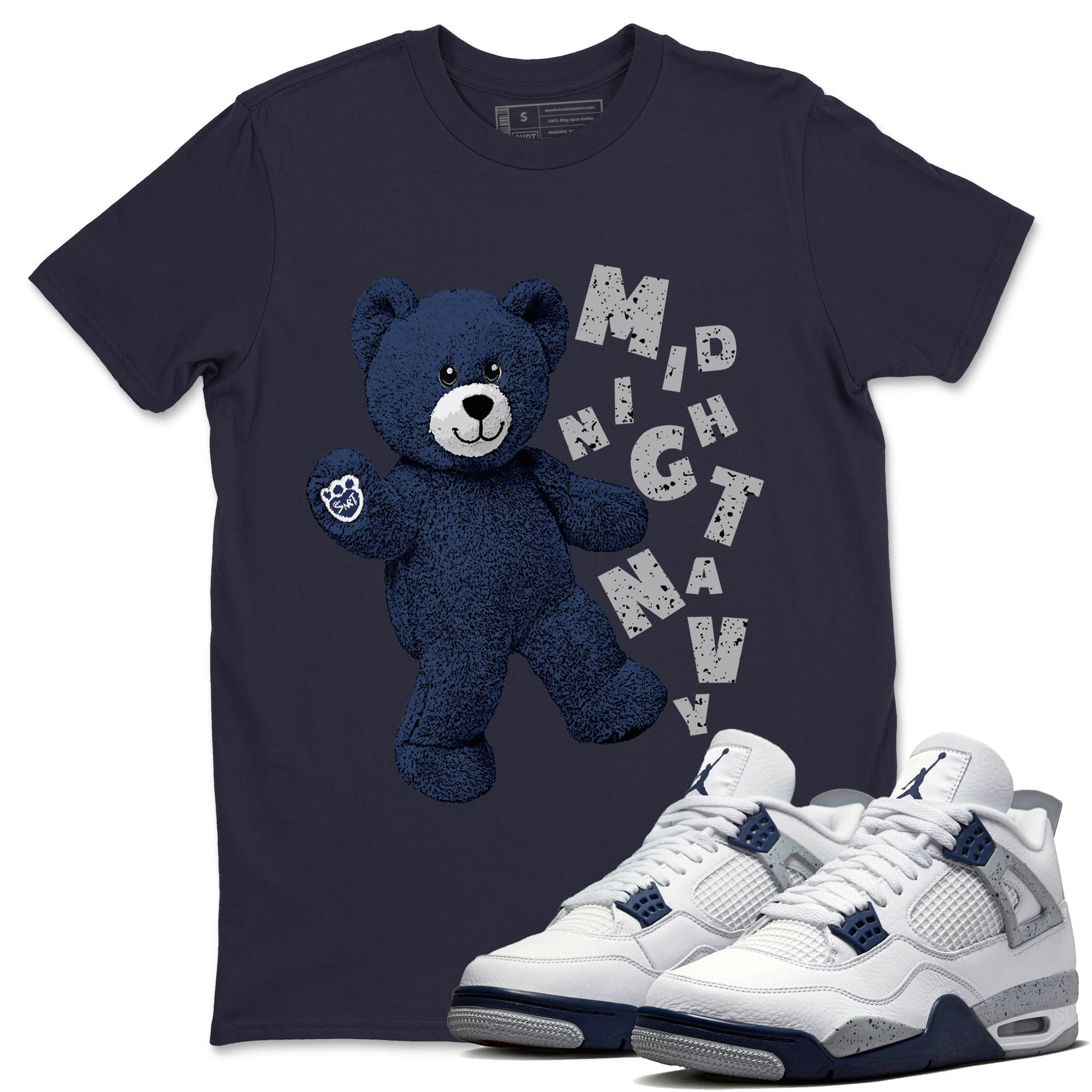 Hello Bear Unisex Tops - Air Jordan 4 Midnight Navy