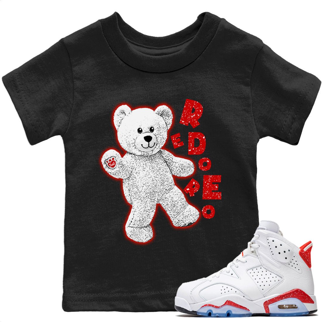 Hello Bear Kids Tops - Air Jordan 6 Red Velvet Cookies