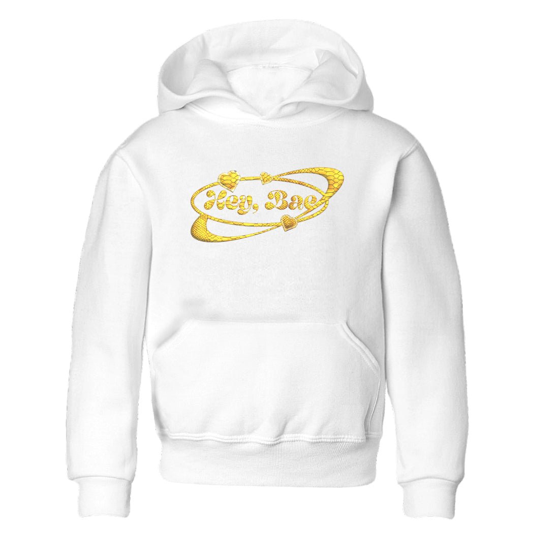 Hey Bae Kids Tops - Air Jordan 11 Yellow Python