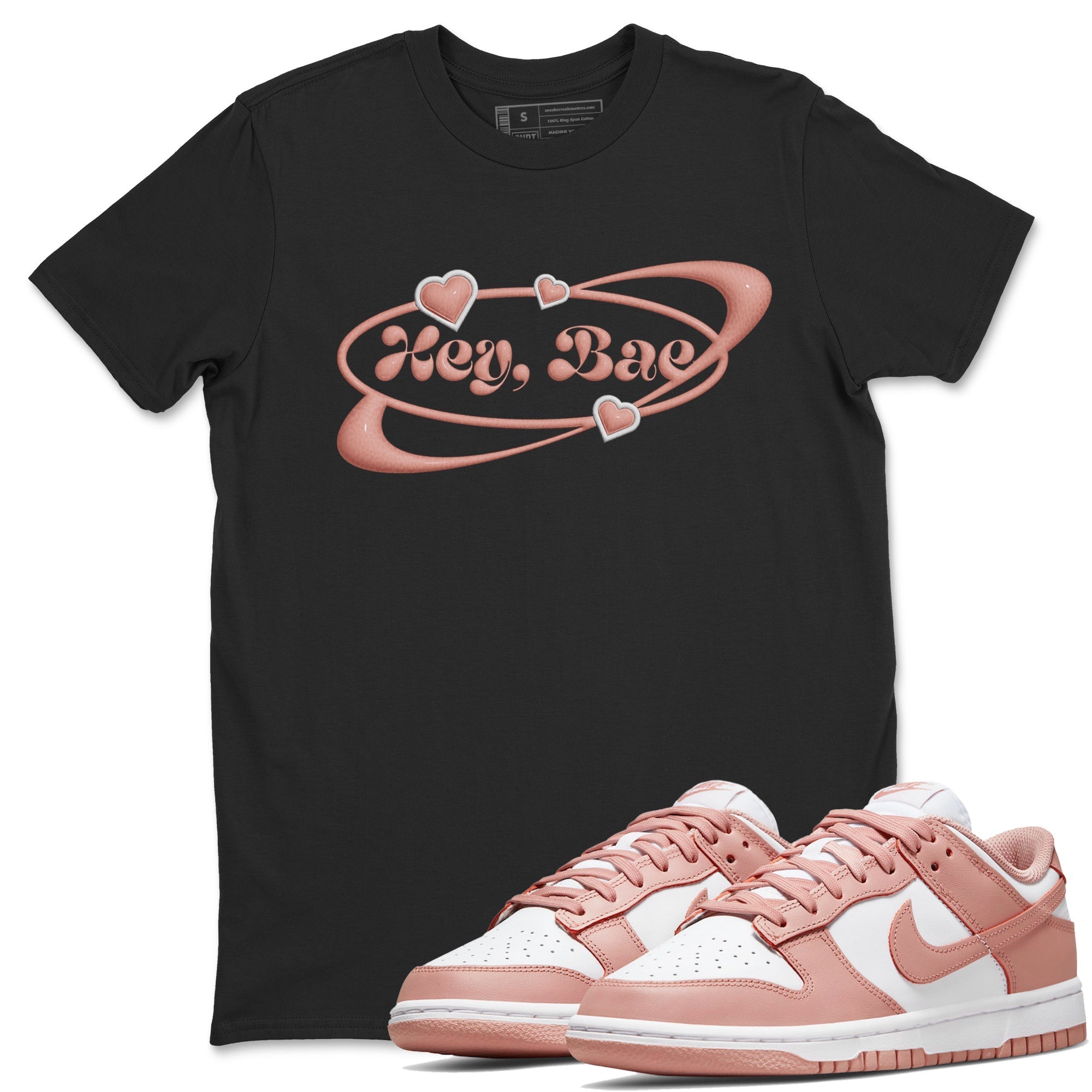Hey Bae snkmatch Tee - Dunk Rose Whisper