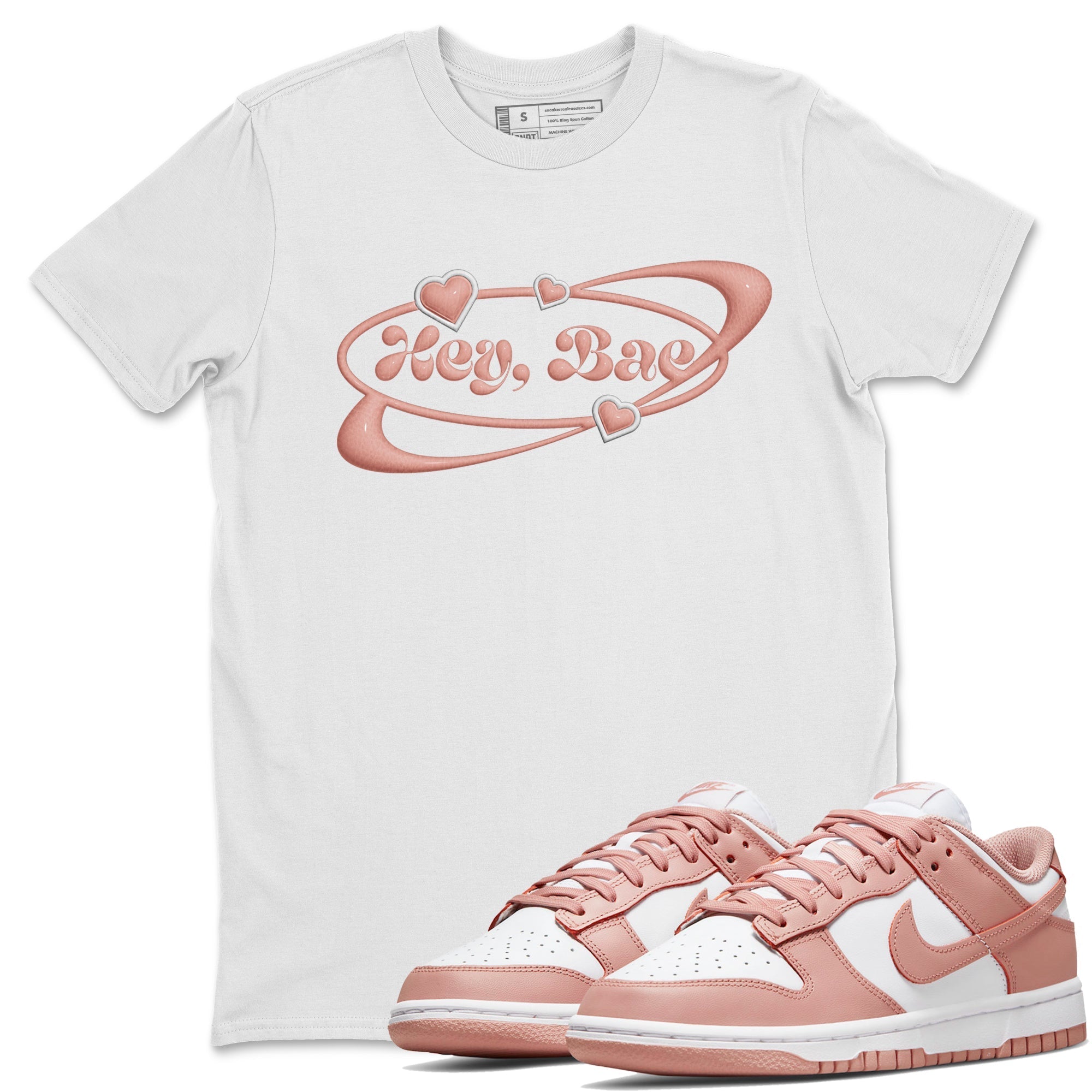 Hey Bae snkmatch Tee - Dunk Rose Whisper