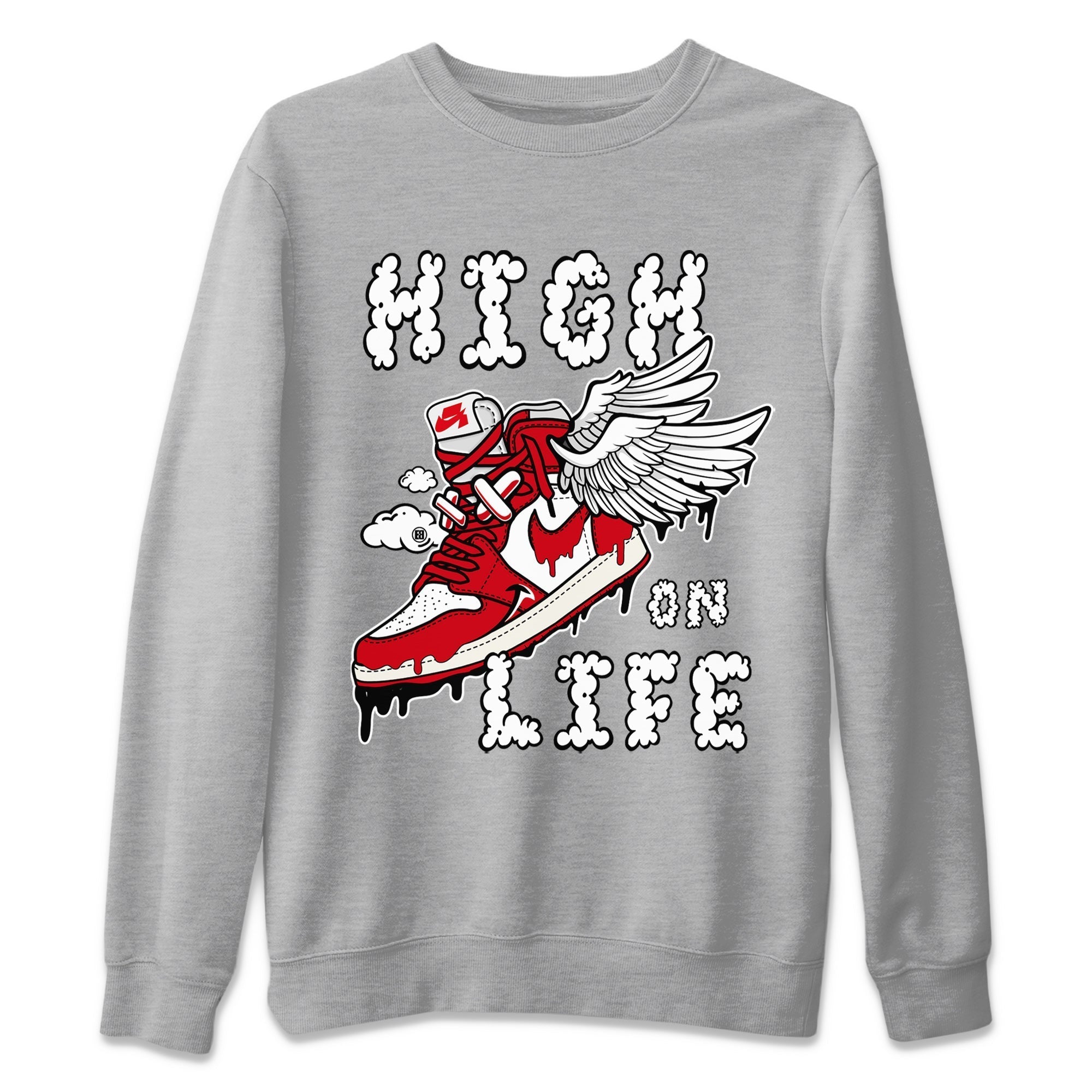 High On Life Unisex Tops - Air Jordan 1 Newstalgia