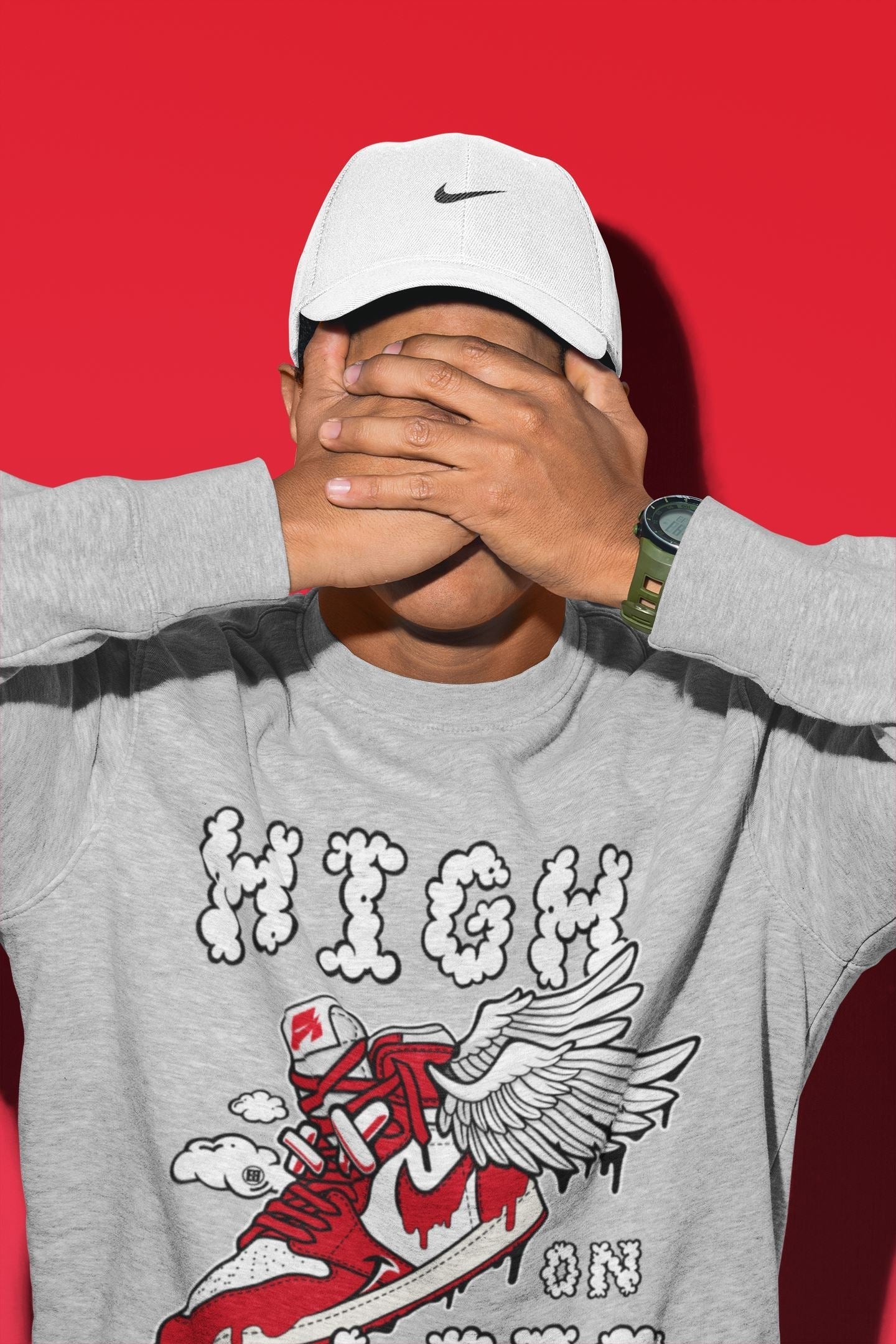 High On Life Unisex Tops - Air Jordan 1 Newstalgia