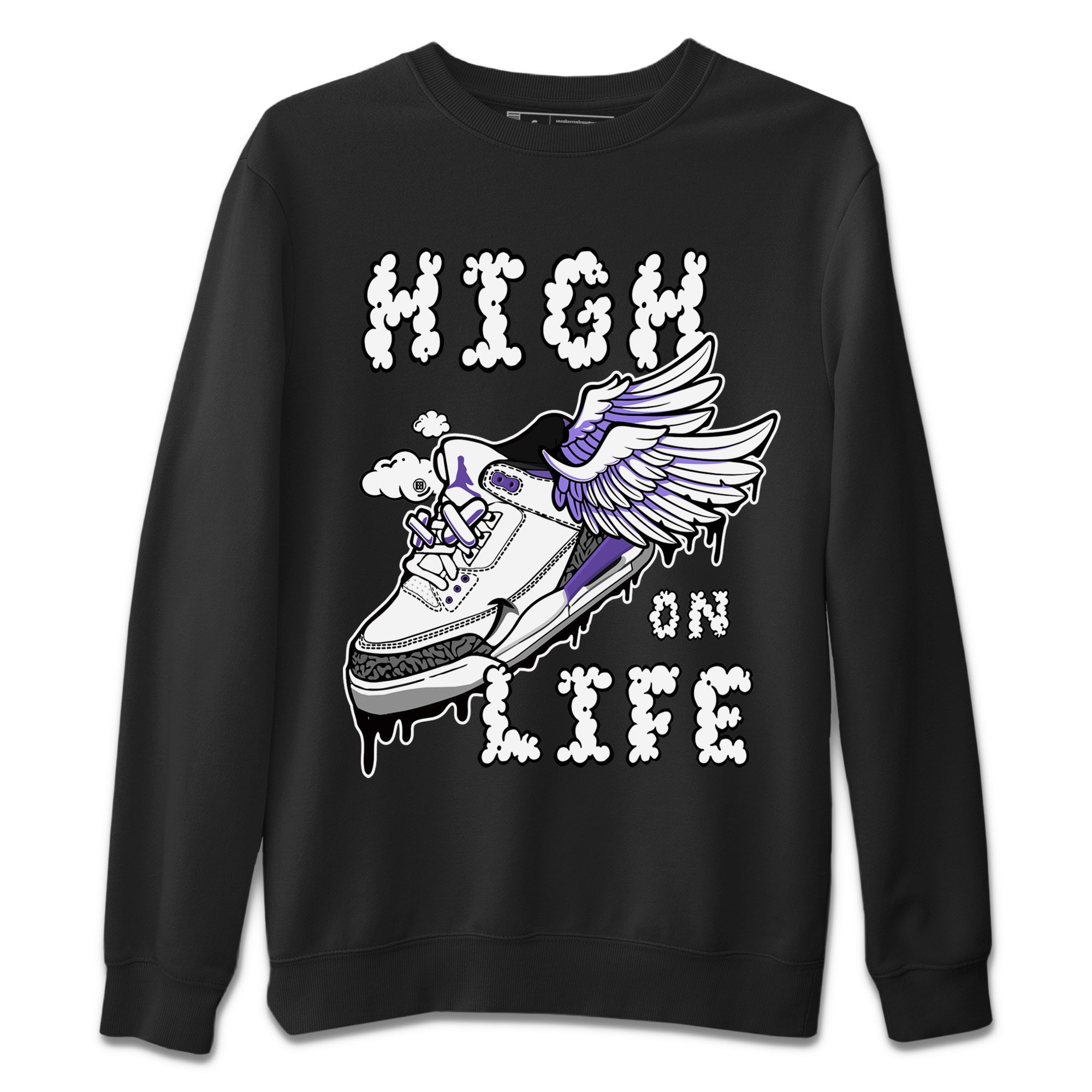 High On Life Unisex Tops - Air Jordan 3 Dark Iris