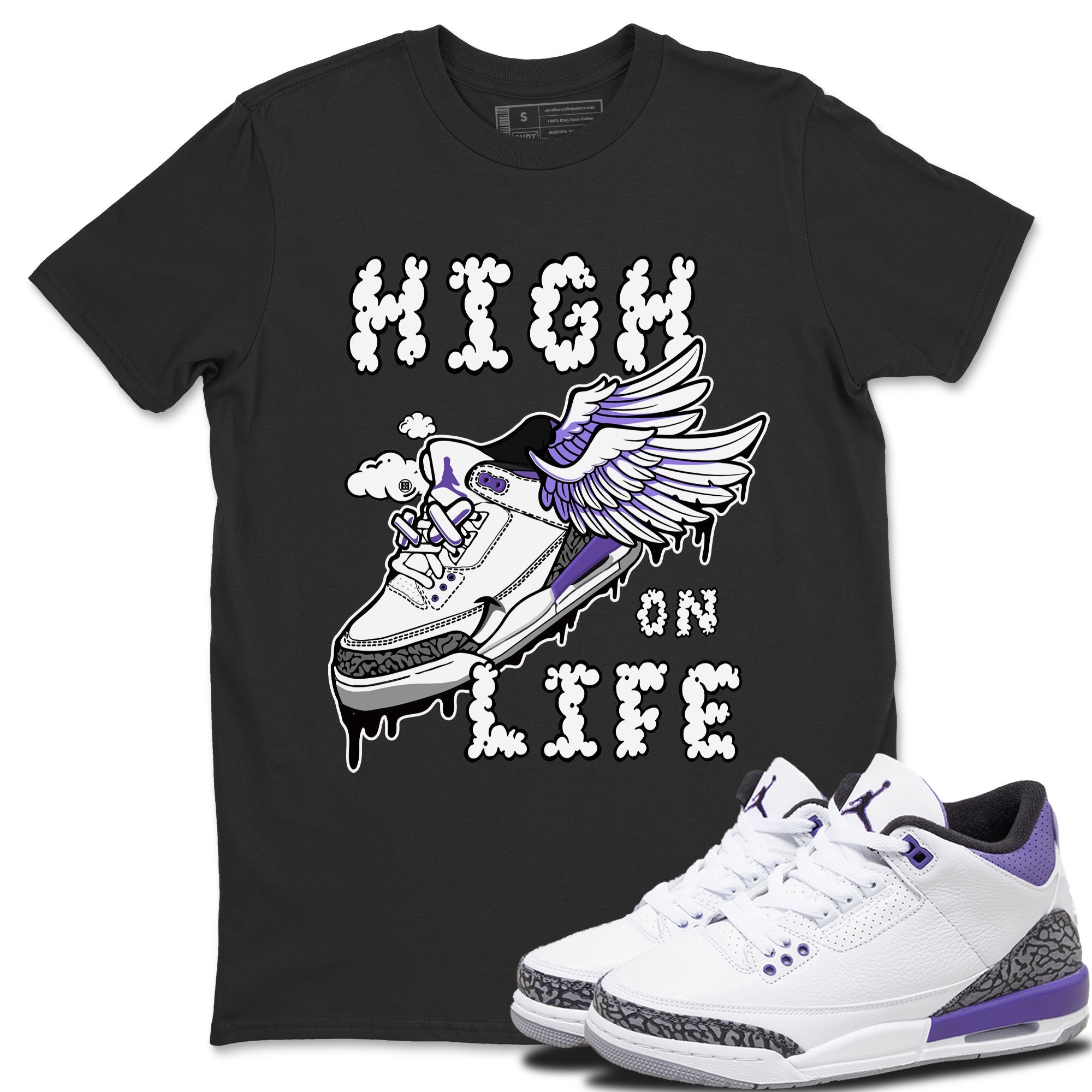 High On Life Unisex Tops - Air Jordan 3 Dark Iris
