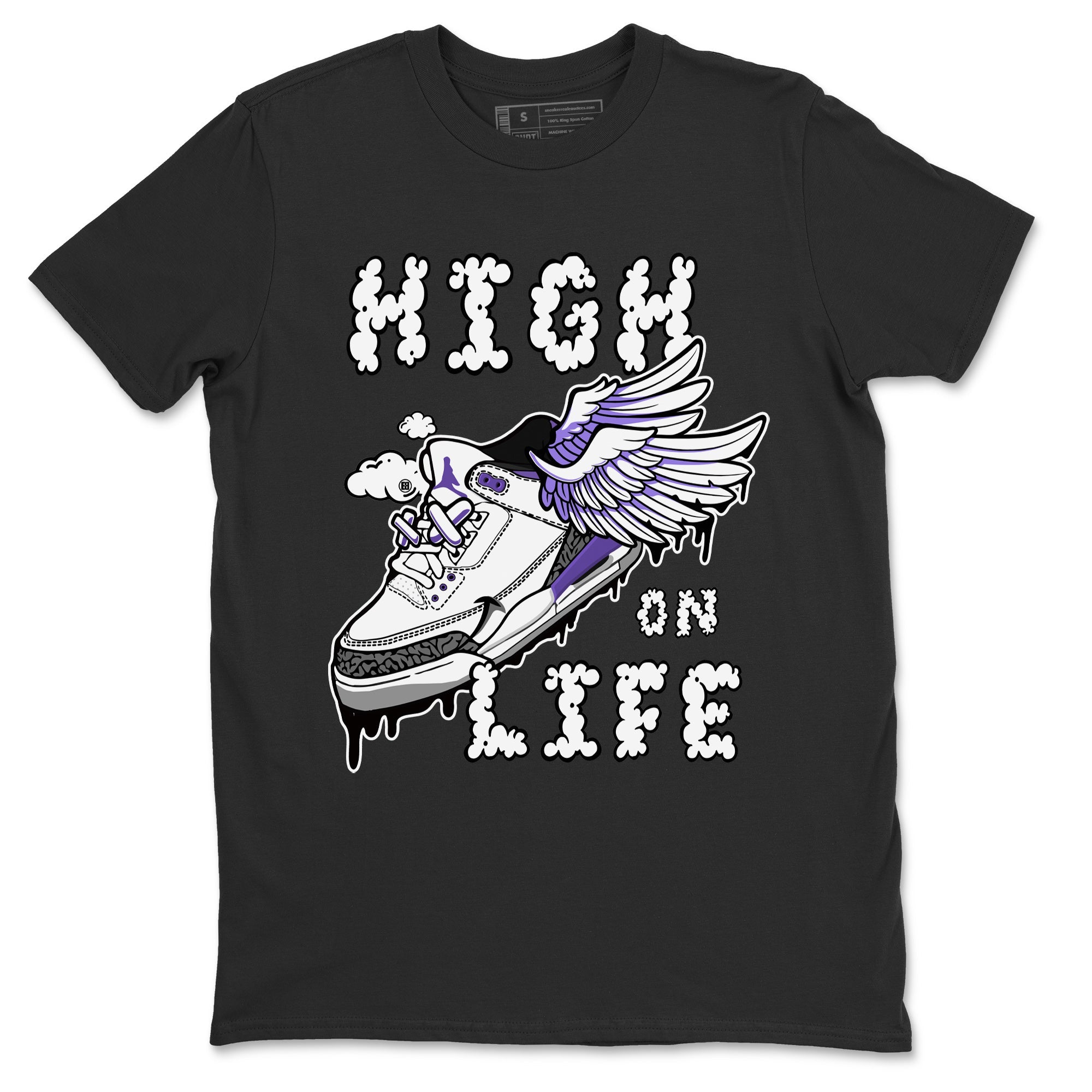 High On Life Unisex Tops - Air Jordan 3 Dark Iris
