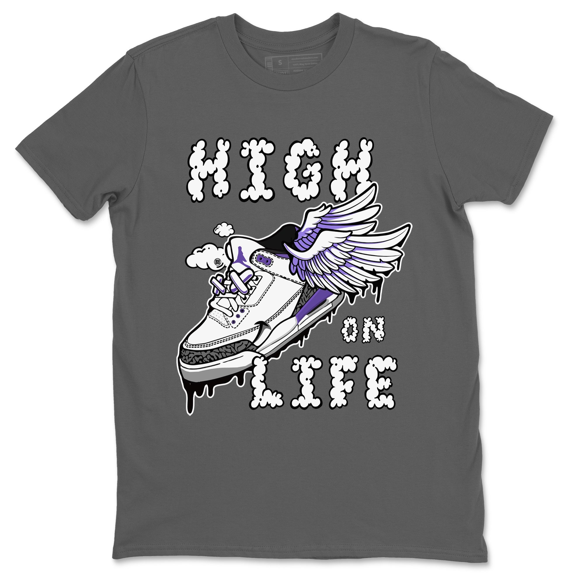 High On Life Unisex Tops - Air Jordan 3 Dark Iris