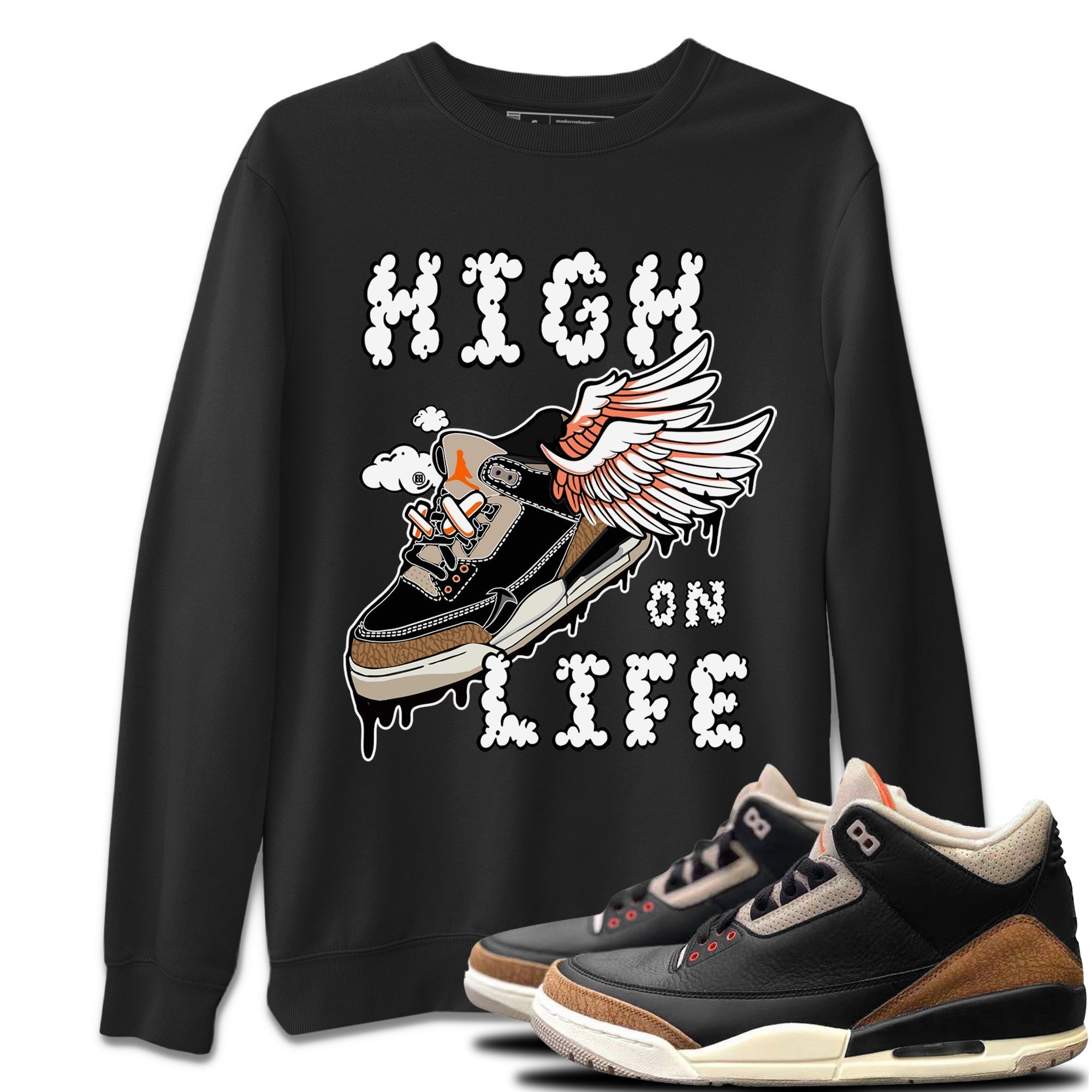 High On Life Unisex Tops - Air Jordan 3 Desert Elephant