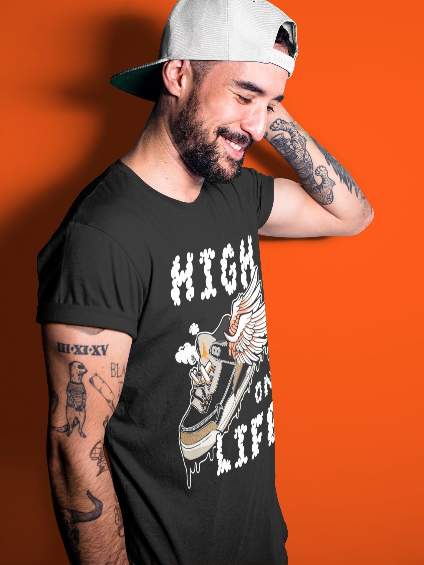 High On Life Unisex Tops - Air Jordan 3 Desert Elephant