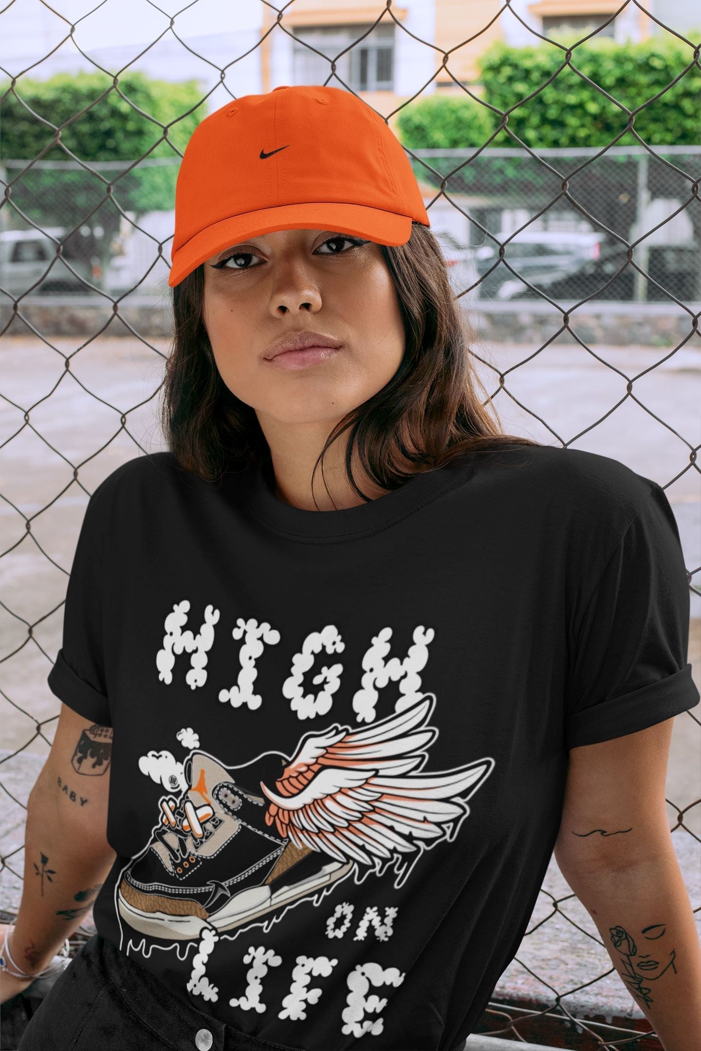 High On Life Unisex Tops - Air Jordan 3 Desert Elephant