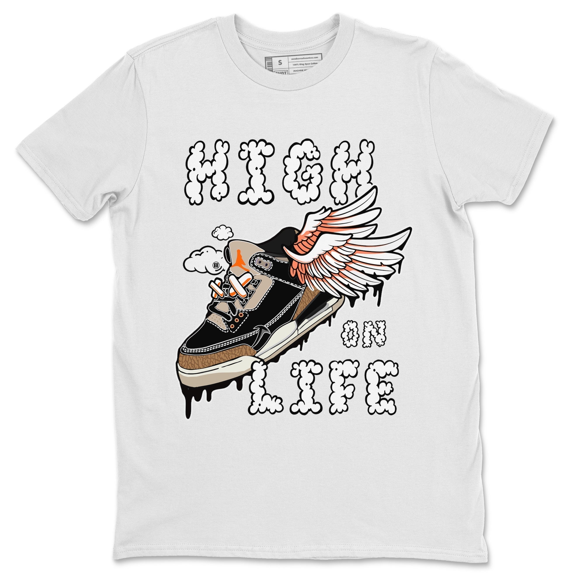 High On Life Unisex Tops - Air Jordan 3 Desert Elephant