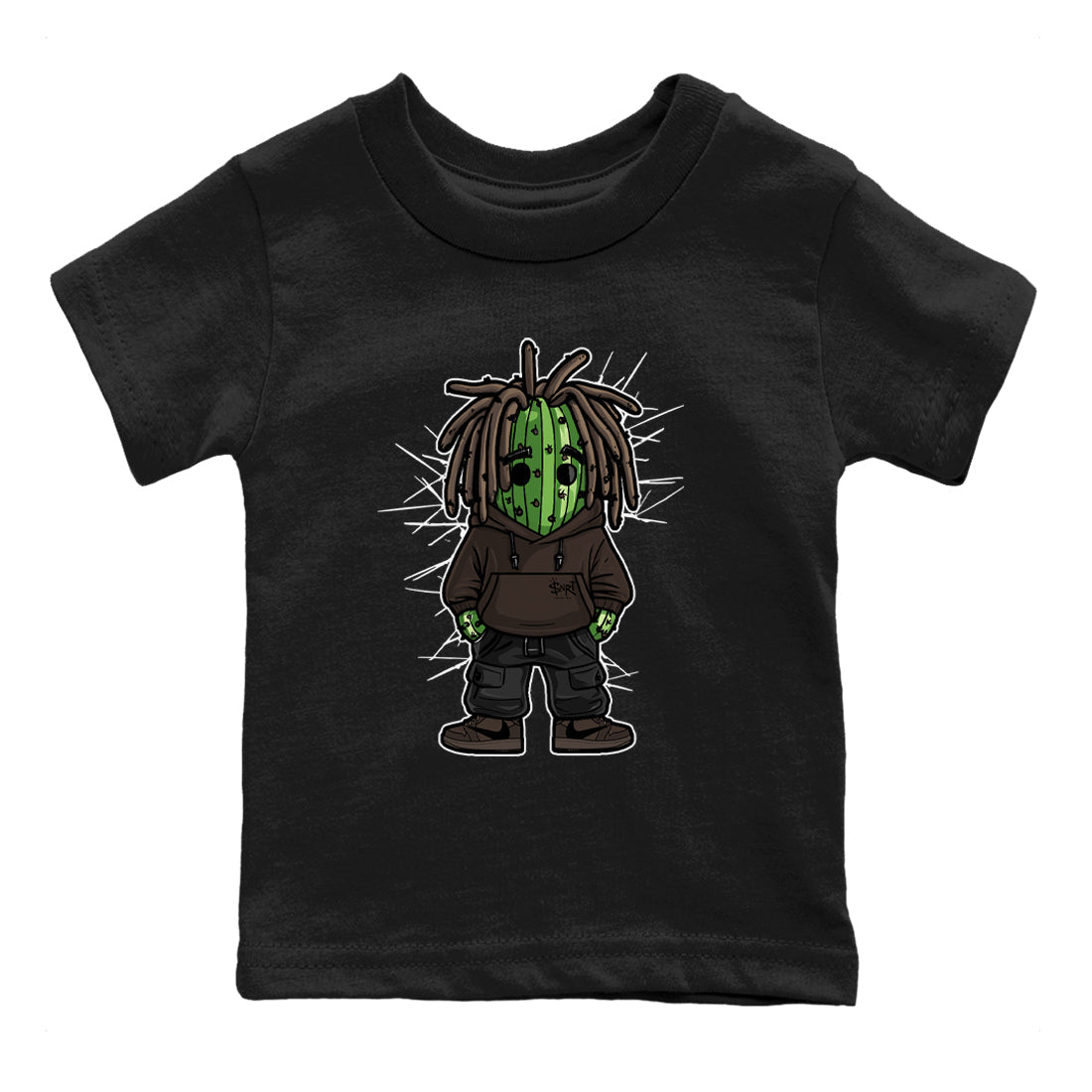 Hip Hop Cactus snkmatch Tees Kids - Air Jordan 1 Travis Scott Velvet Brown
