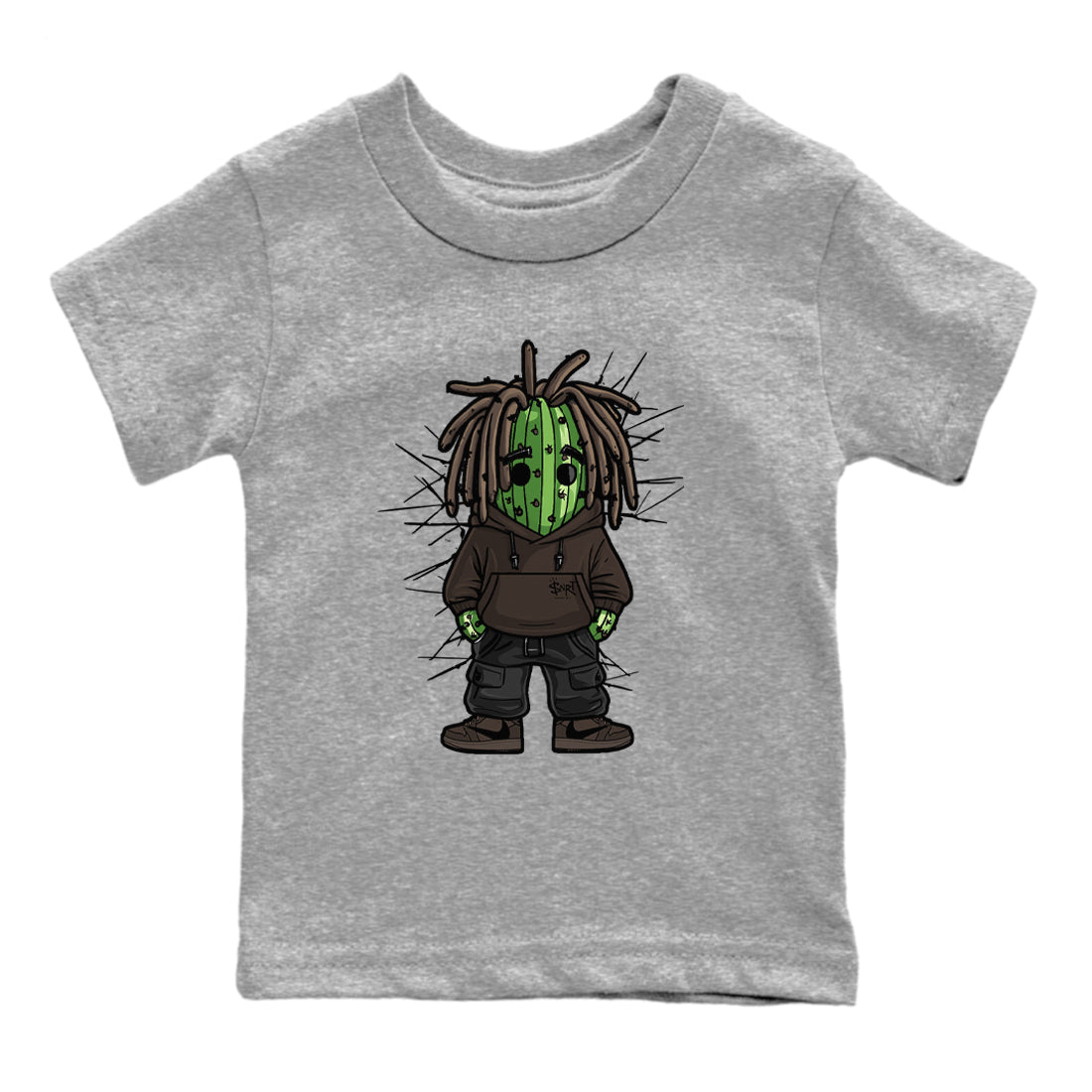 Hip Hop Cactus snkmatch Tees Kids - Air Jordan 1 Travis Scott Velvet Brown