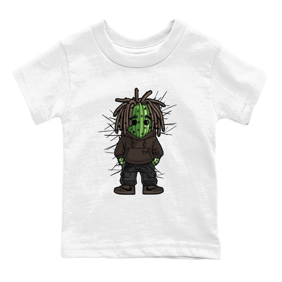 Hip Hop Cactus snkmatch Tees Kids - Air Jordan 1 Travis Scott Velvet Brown