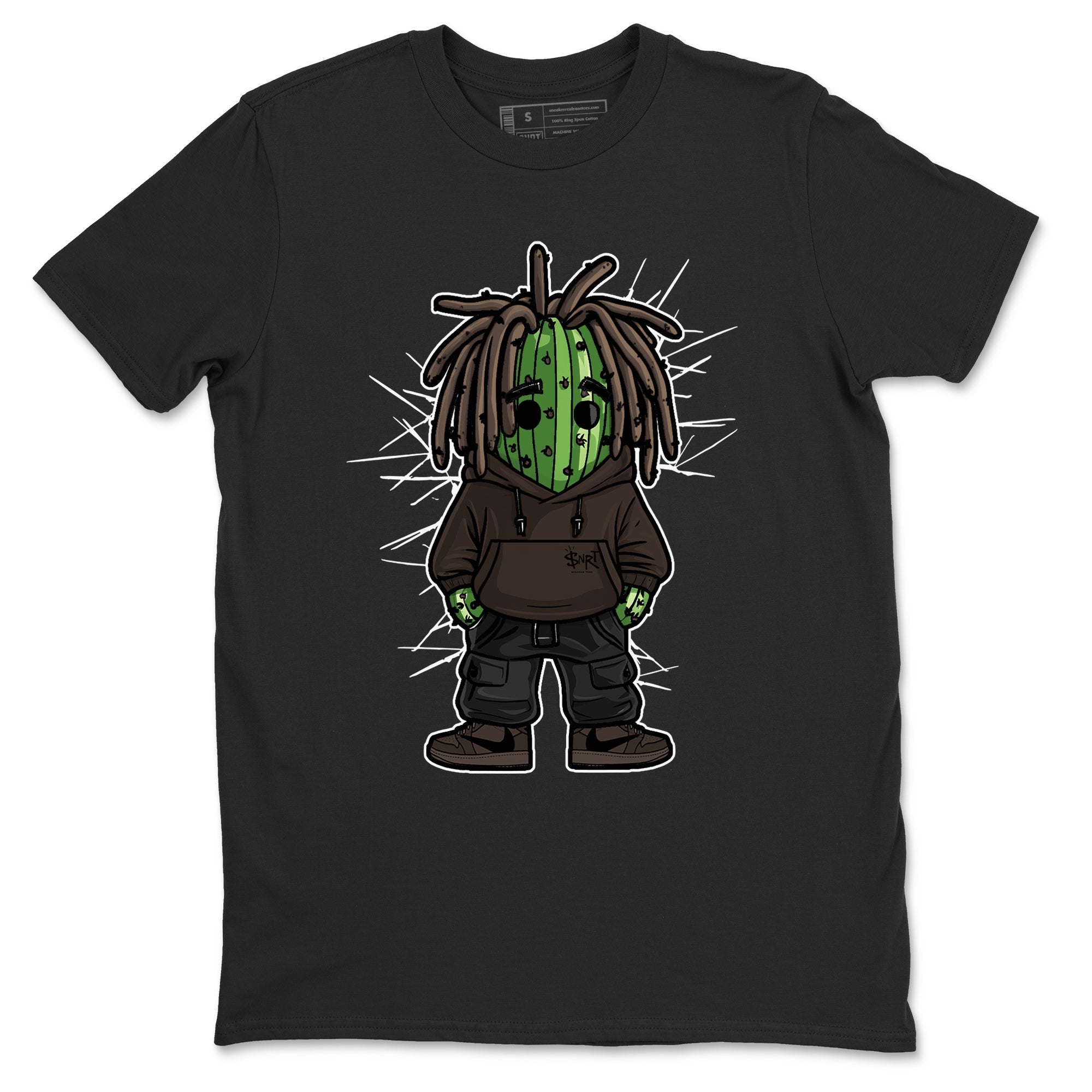 Hip Hop Cactus snkmatch Tees - Air Jordan 1 Travis Scott Velvet Brown