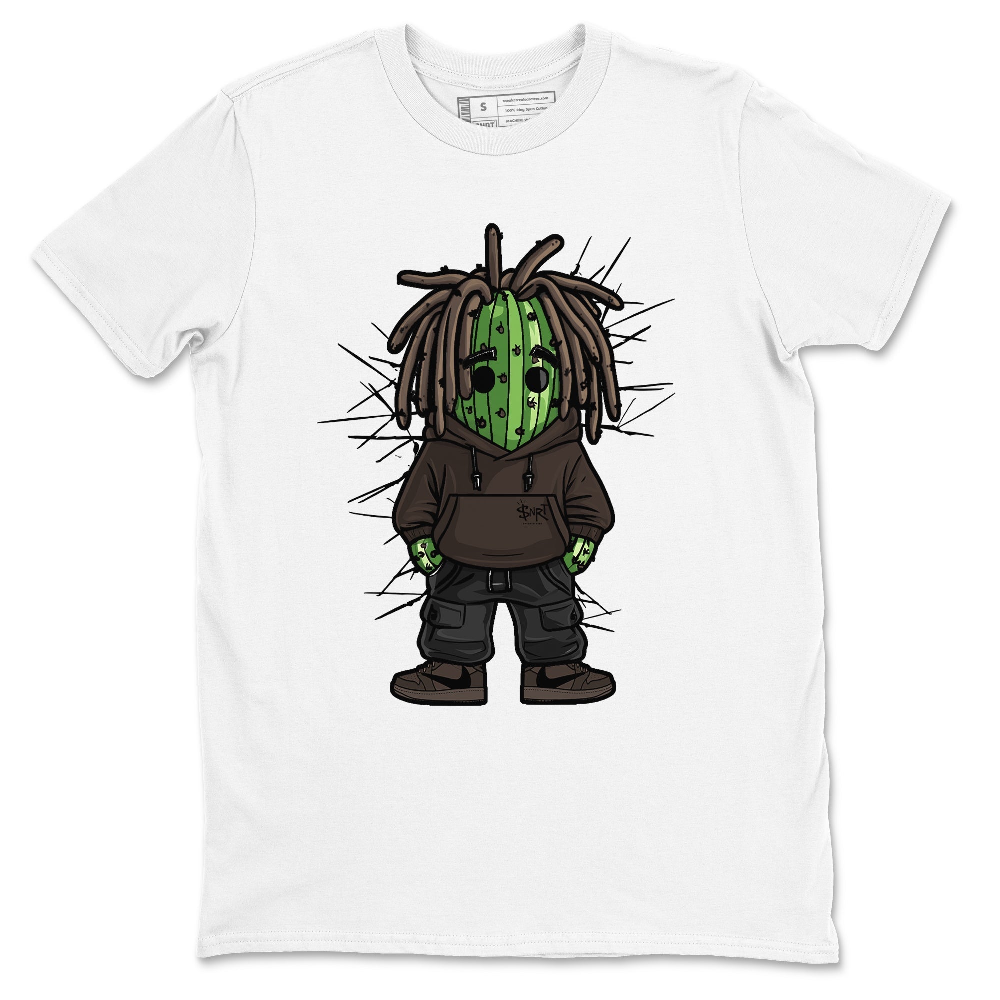Hip Hop Cactus snkmatch Tees - Air Jordan 1 Travis Scott Velvet Brown