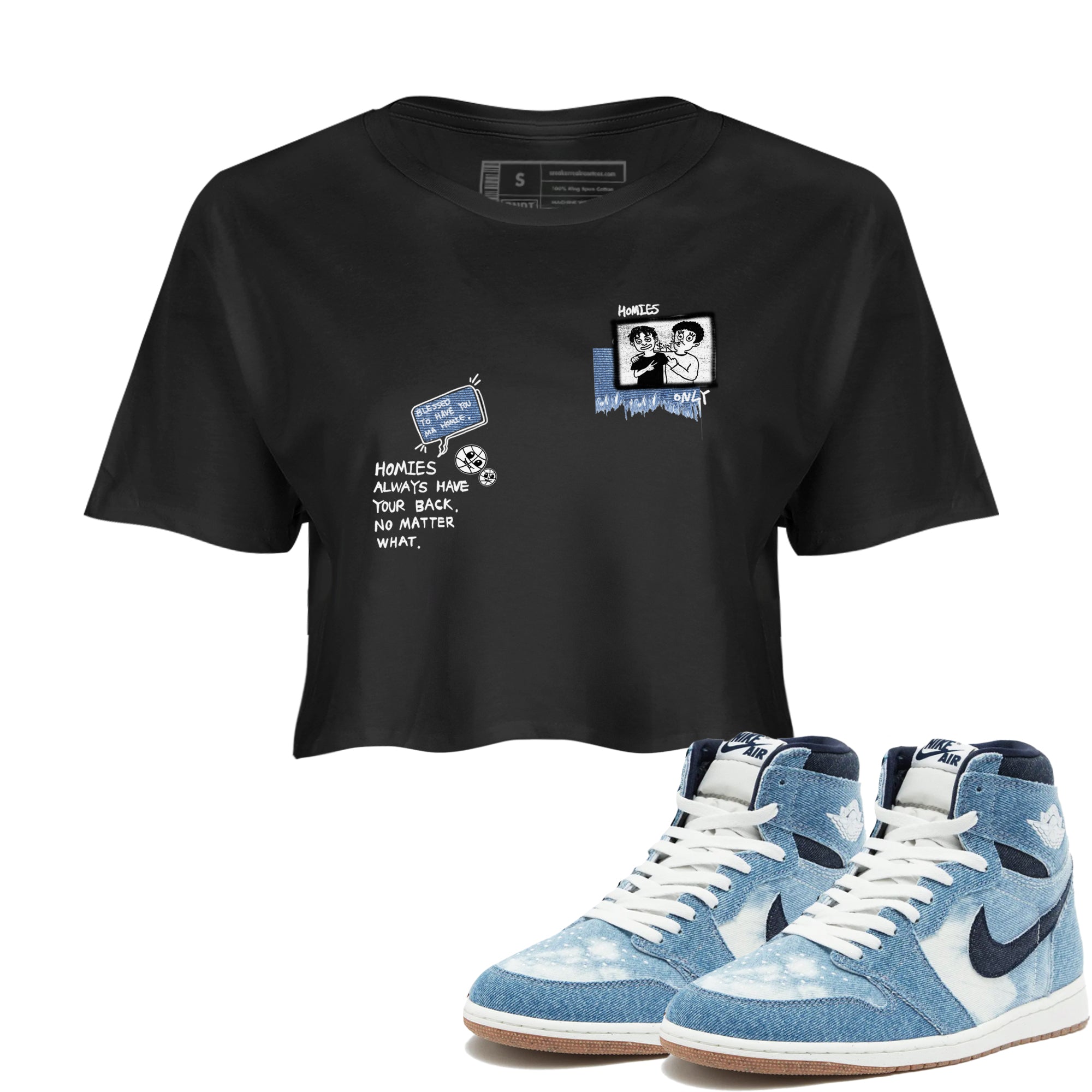 Homies Only snkmatch Women's Top - Air Jordan 1 Denim 2024