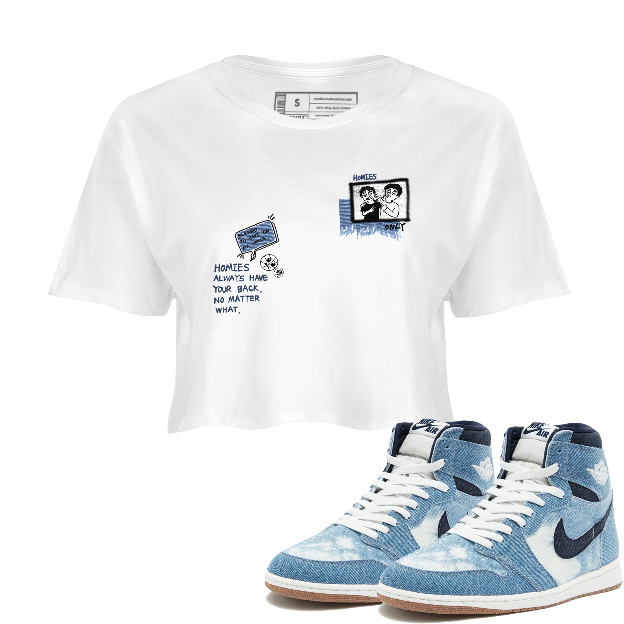 Homies Only snkmatch Women's Top - Air Jordan 1 Denim 2024