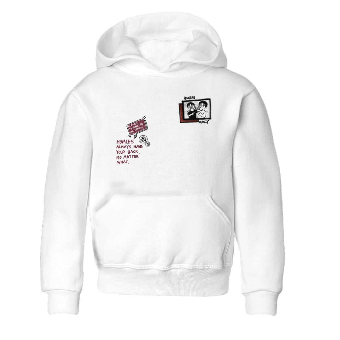 Homies Only snkmatch Tees Kids - Air Jordan 1 Metallic Burgundy
