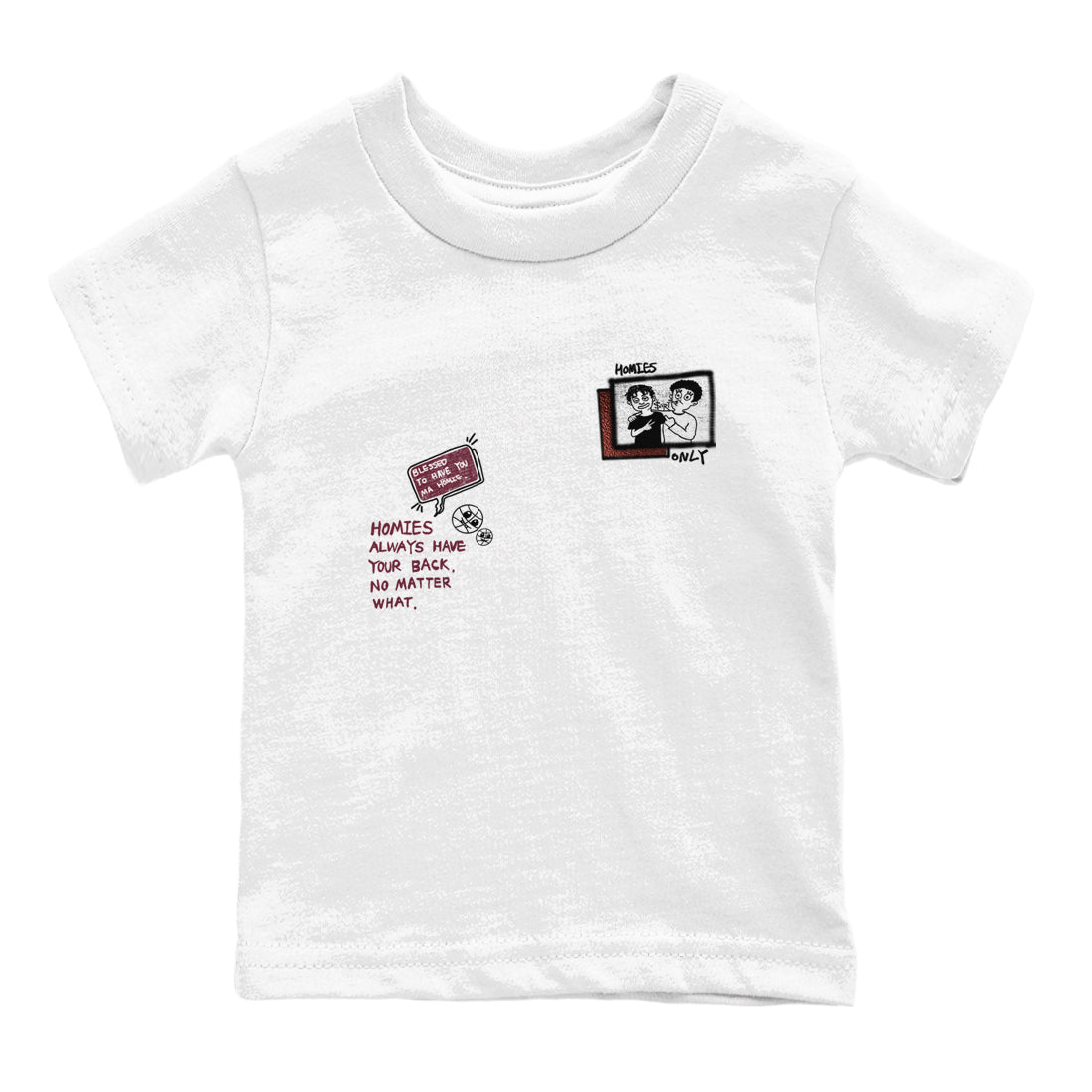 Homies Only snkmatch Tees Kids - Air Jordan 1 Metallic Burgundy