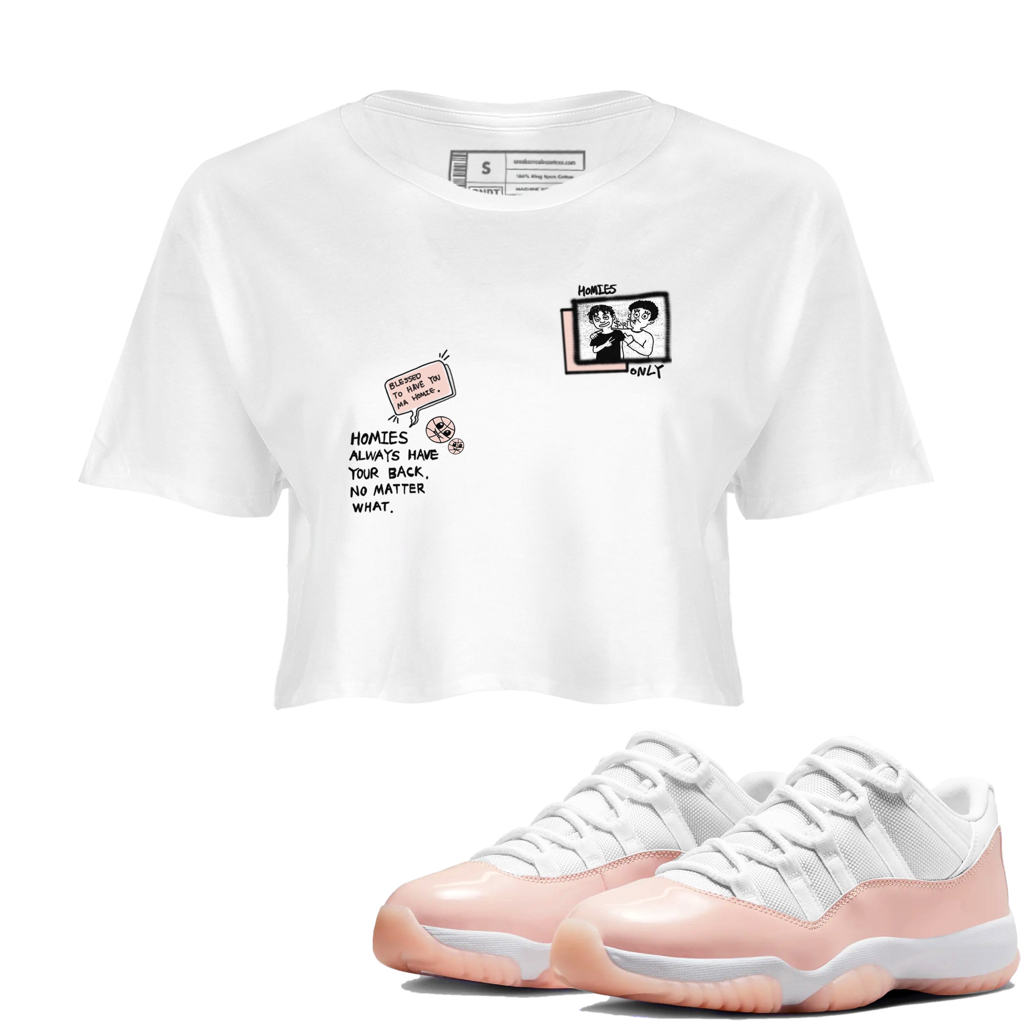 Homies Only snkmatch Women's Top - Air Jordan 11 Legend Pink