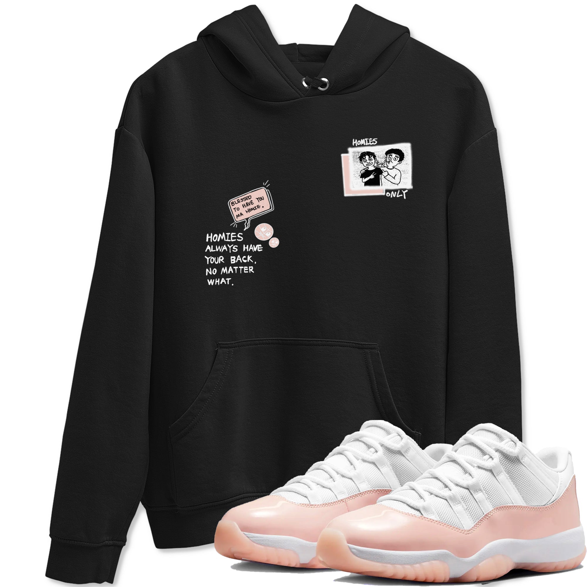 Homies Only snkmatch Tees - Air Jordan 11 Legend Pink