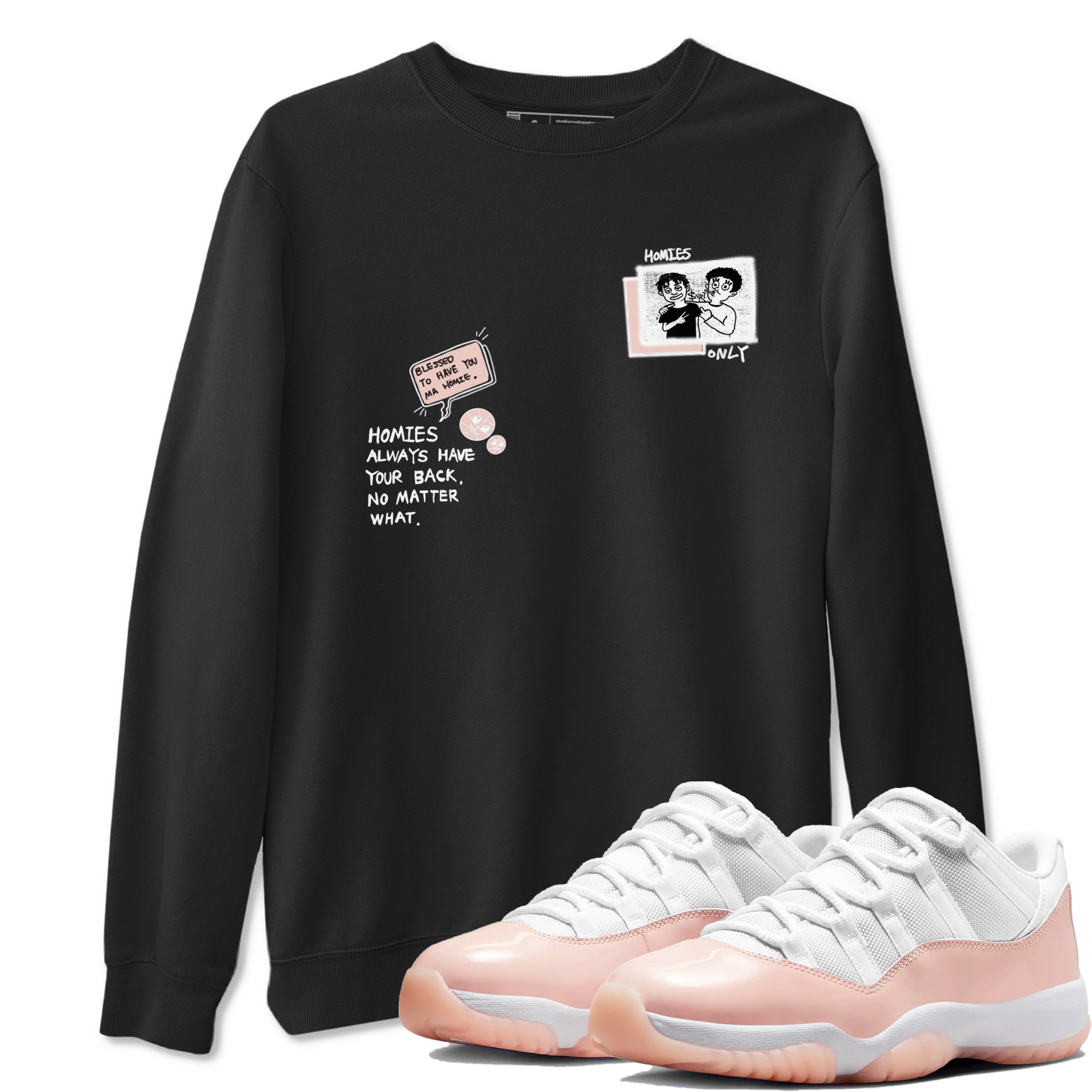 Homies Only snkmatch Tees - Air Jordan 11 Legend Pink