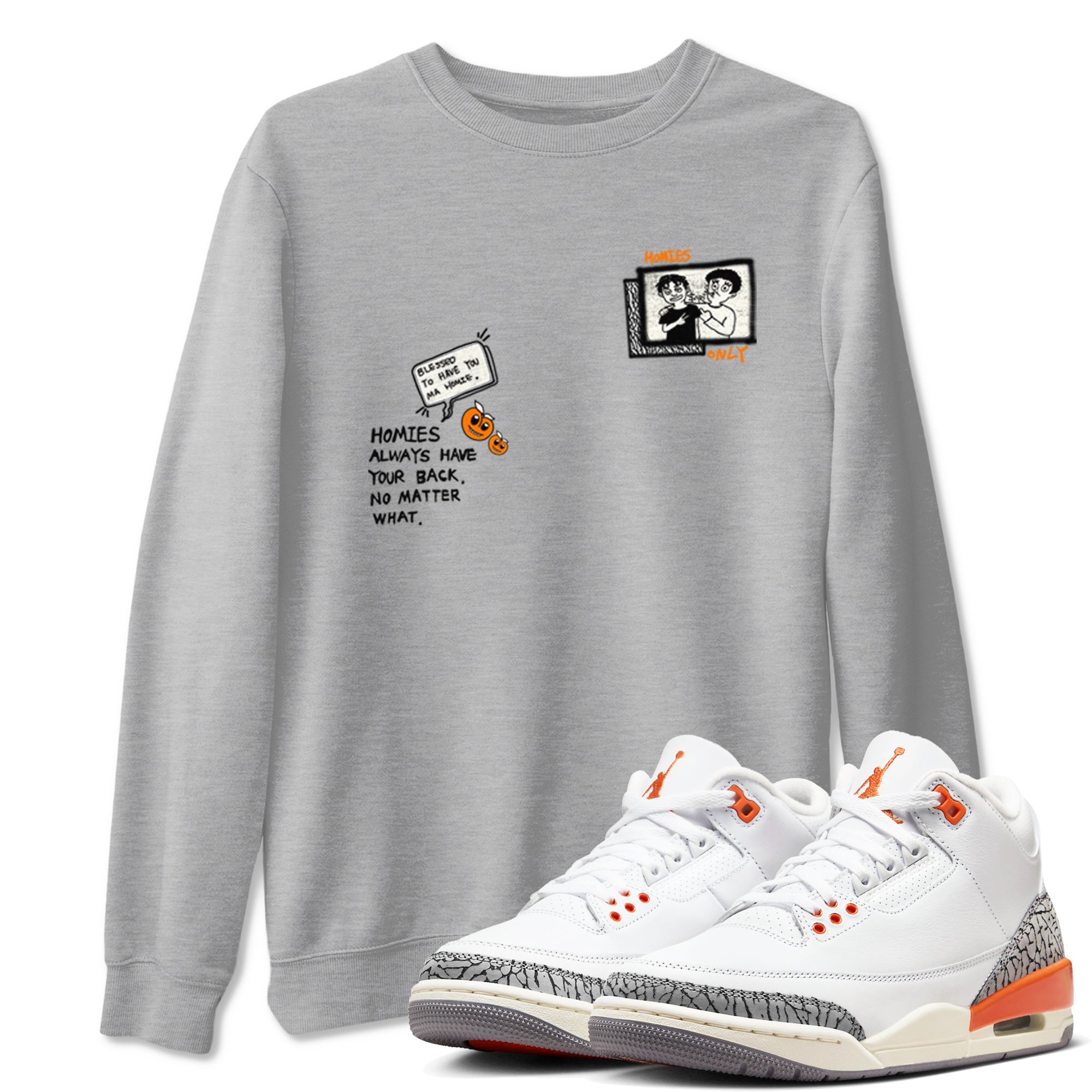 Homies Only snkmatch Tees - Air Jordan 3 Georgia Peach