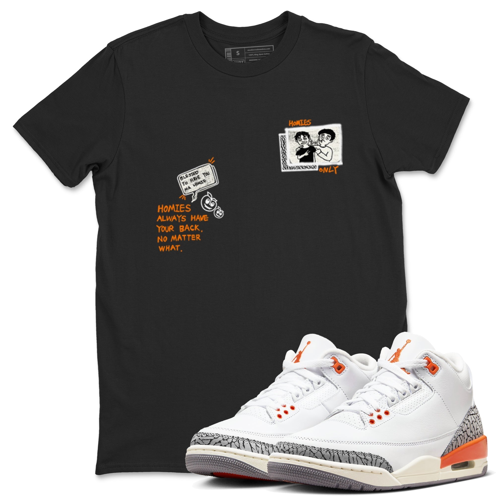 Homies Only snkmatch Tees - Air Jordan 3 Georgia Peach