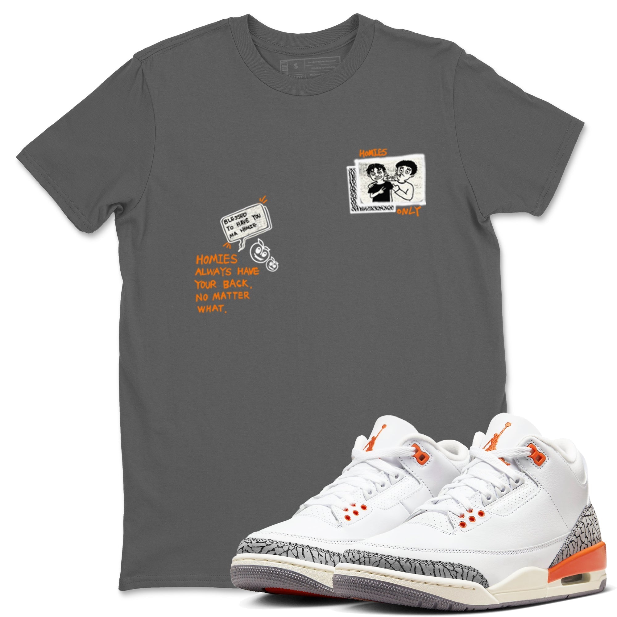 Homies Only snkmatch Tees - Air Jordan 3 Georgia Peach