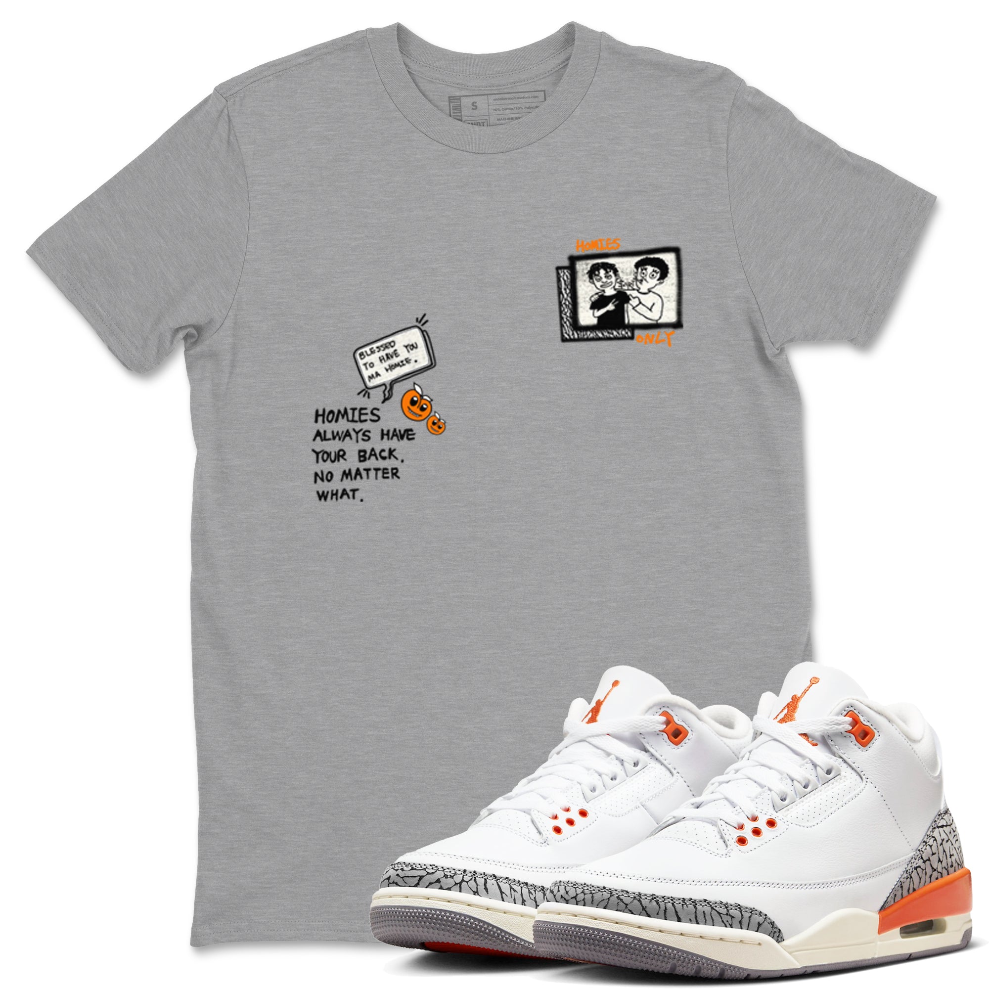 Homies Only snkmatch Tees - Air Jordan 3 Georgia Peach