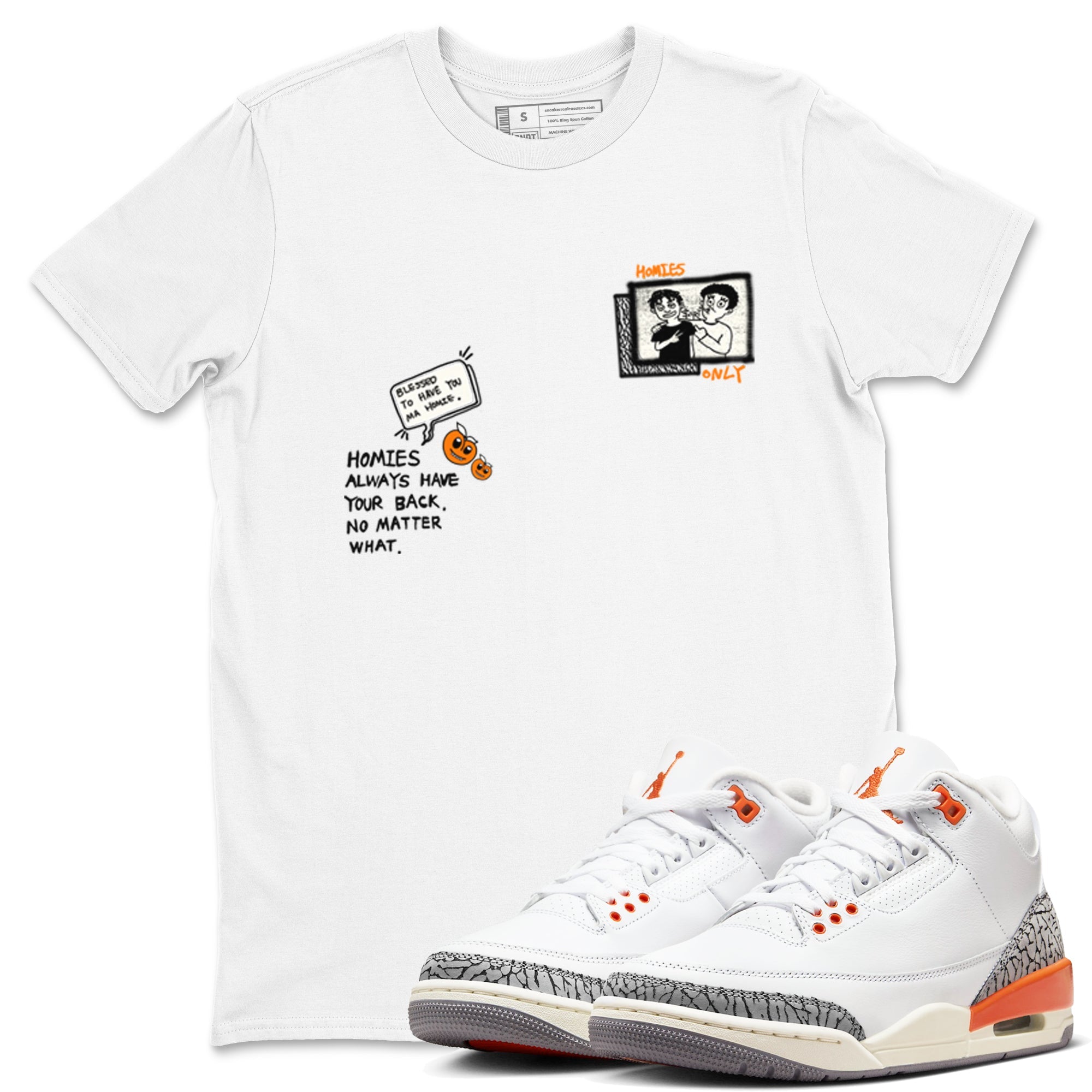 Homies Only snkmatch Tees - Air Jordan 3 Georgia Peach