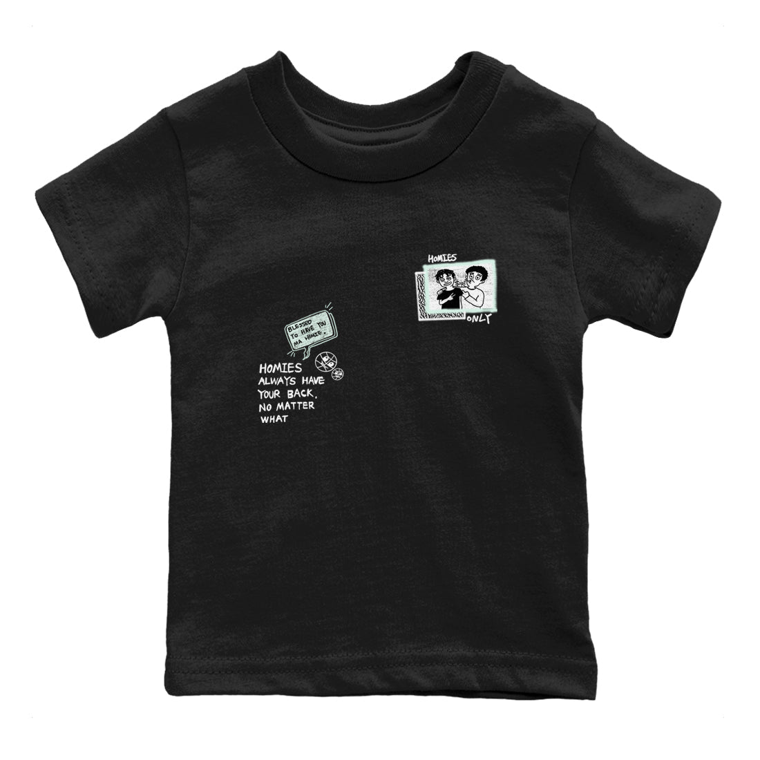 Homies Only snkmatch Tees Kids - Air Jordan 3 Green Glow