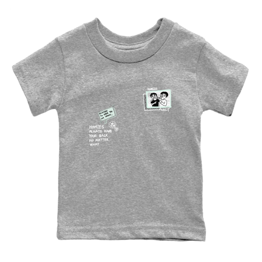 Homies Only snkmatch Tees Kids - Air Jordan 3 Green Glow