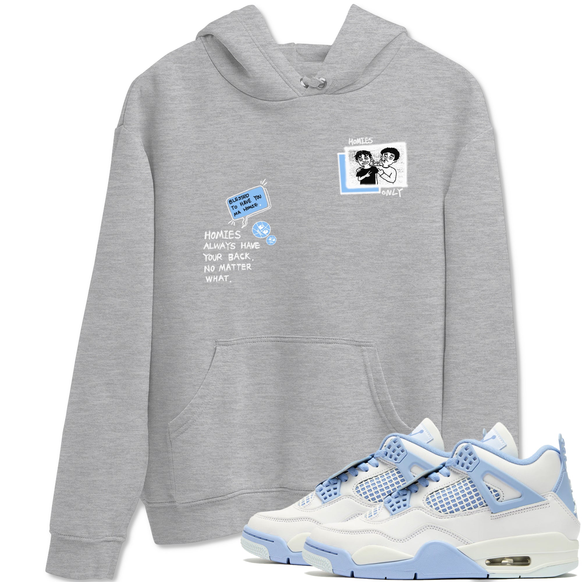Homies Only snkmatch Tees - Air Jordan 4 Aluminum