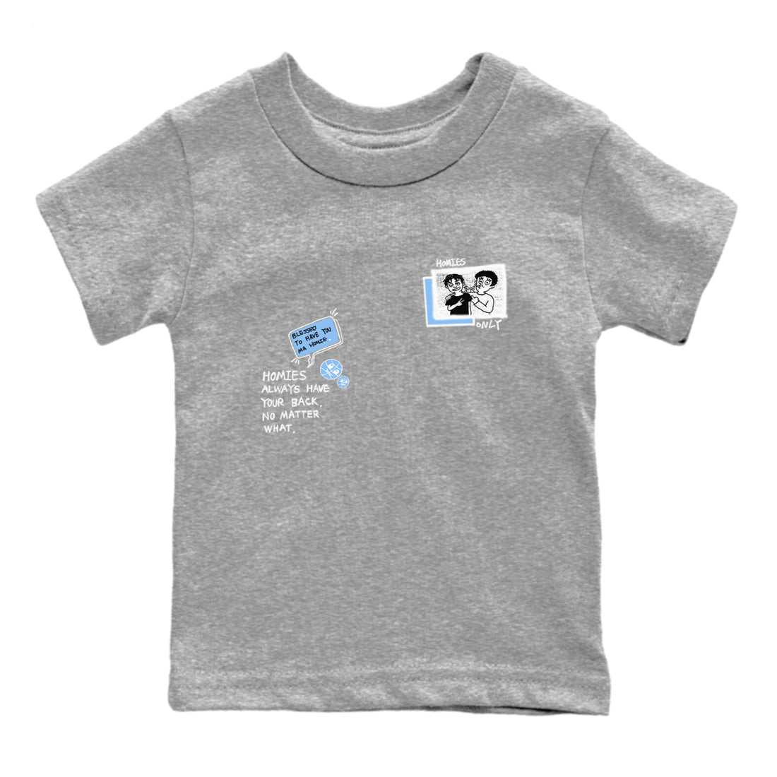 Homies Only snkmatch Tees Kids - Air Jordan 4 Aluminum