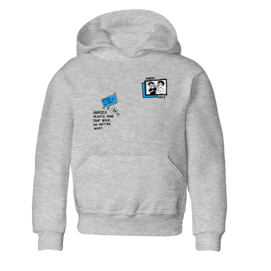 Homies Only snkmatch Tees Kids - Air Jordan 4 Military Blue