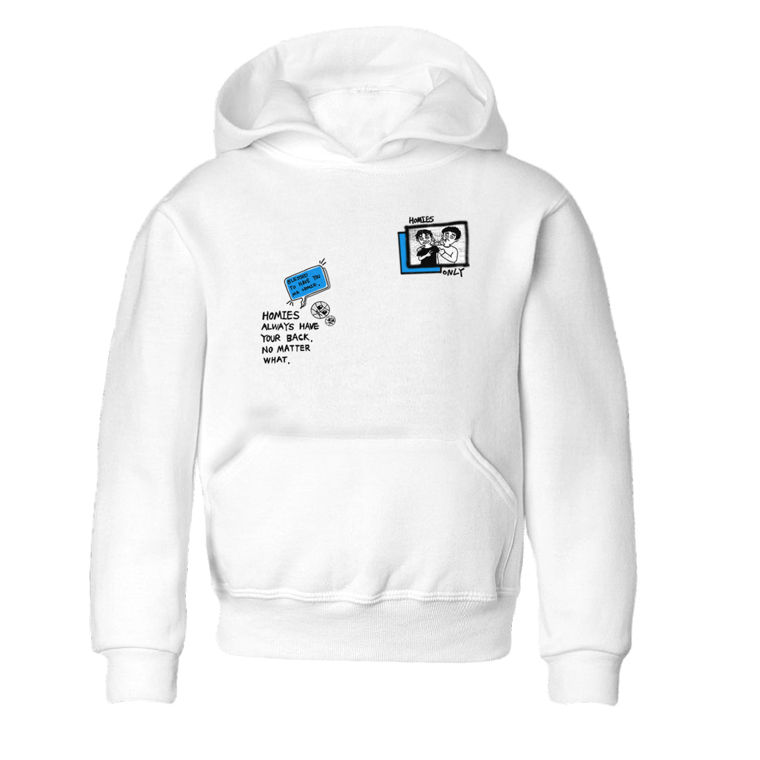 Homies Only snkmatch Tees Kids - Air Jordan 4 Military Blue