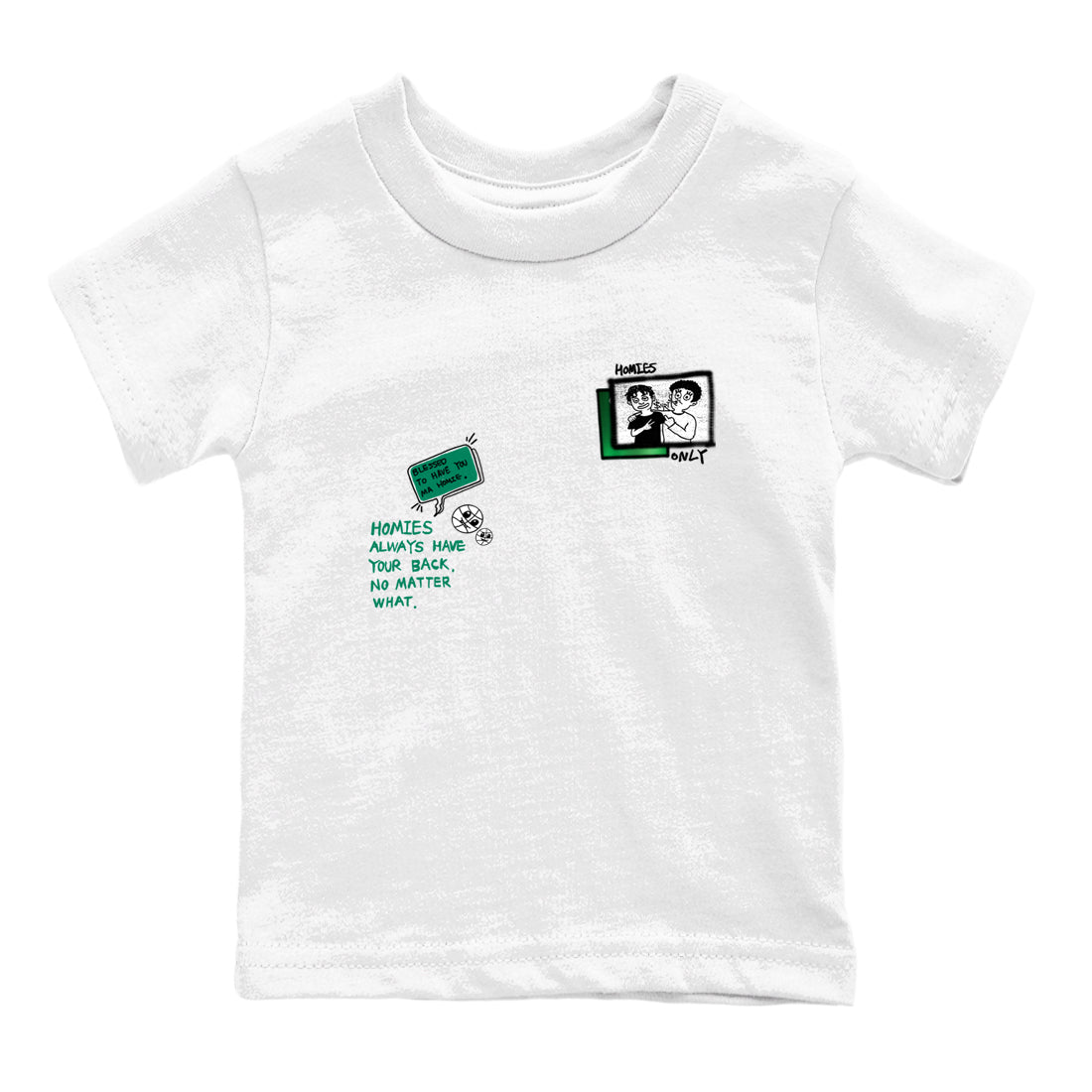 Homies Only snkmatch Tees Kids - Air Jordan 4 Oxidized Green