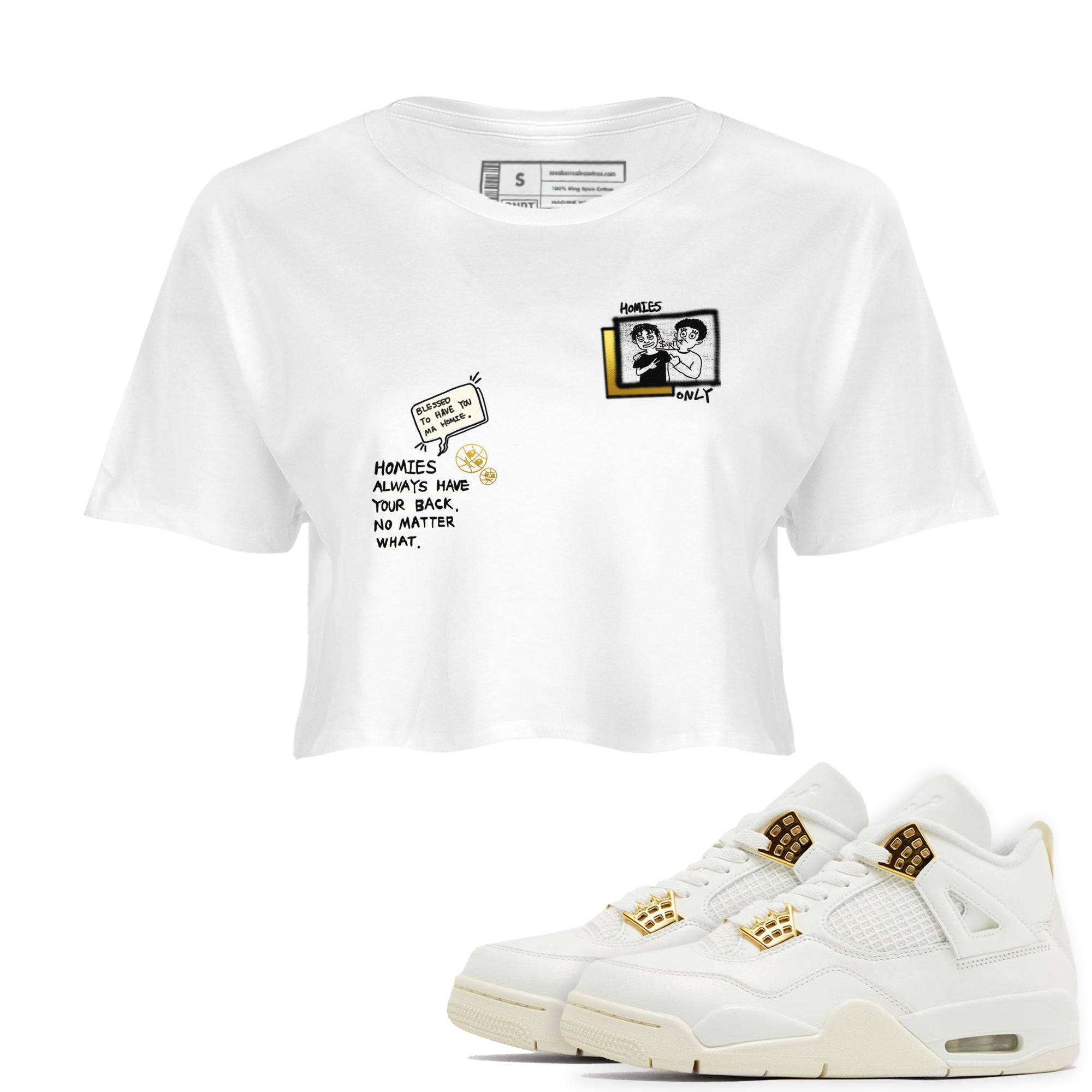 Homies Only snkmatch Women's Top - Air Jordan 4 Sail 2024
