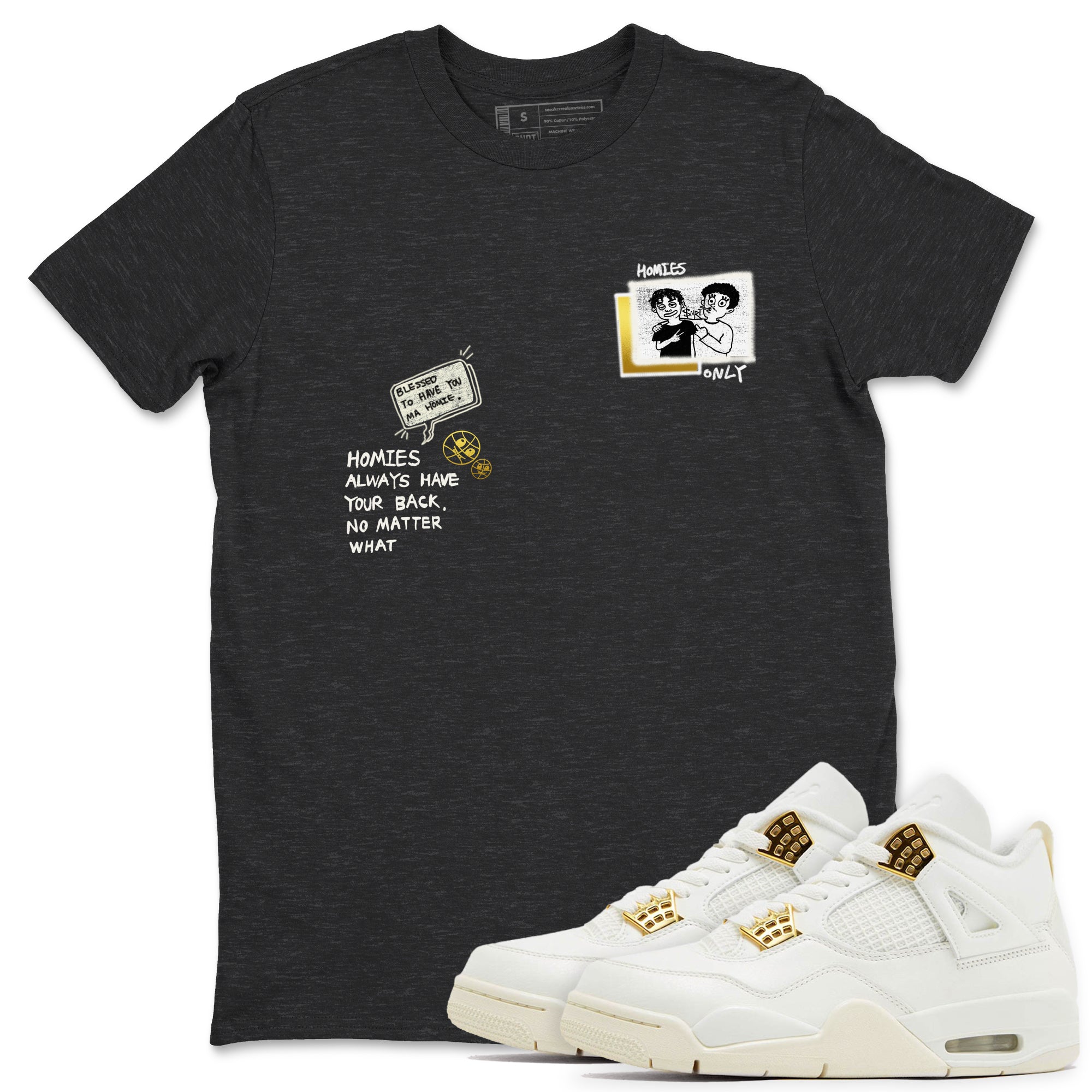 Homies Only snkmatch Tees - Air Jordan 4 Sail 2024