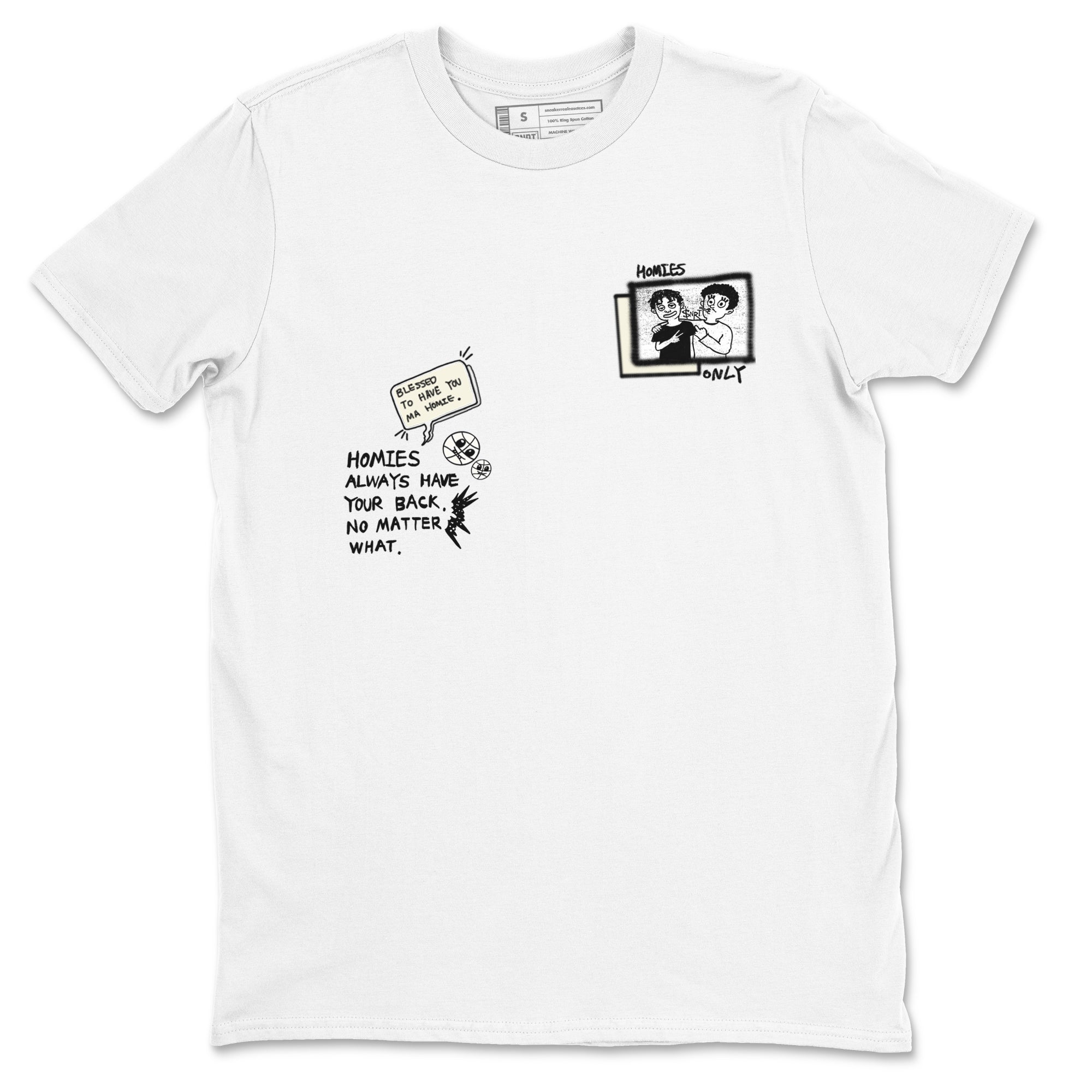 Homies Only snkmatch Tees - Air Jordan 5 Sail
