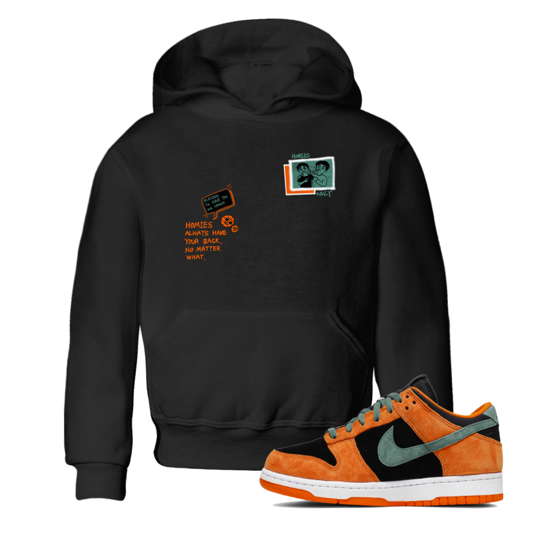 Homies Only snkmatch Tees Kids - Dunk Ceramic