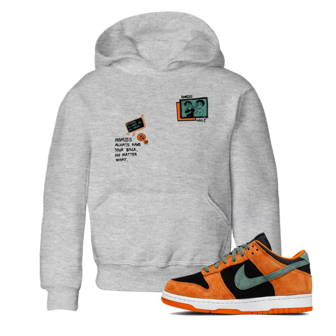 Homies Only snkmatch Tees Kids - Dunk Ceramic