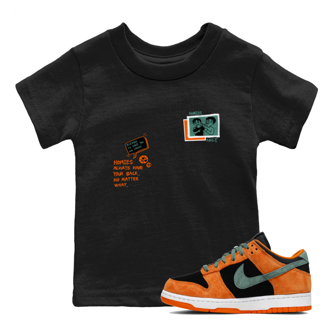 Homies Only snkmatch Tees Kids - Dunk Ceramic